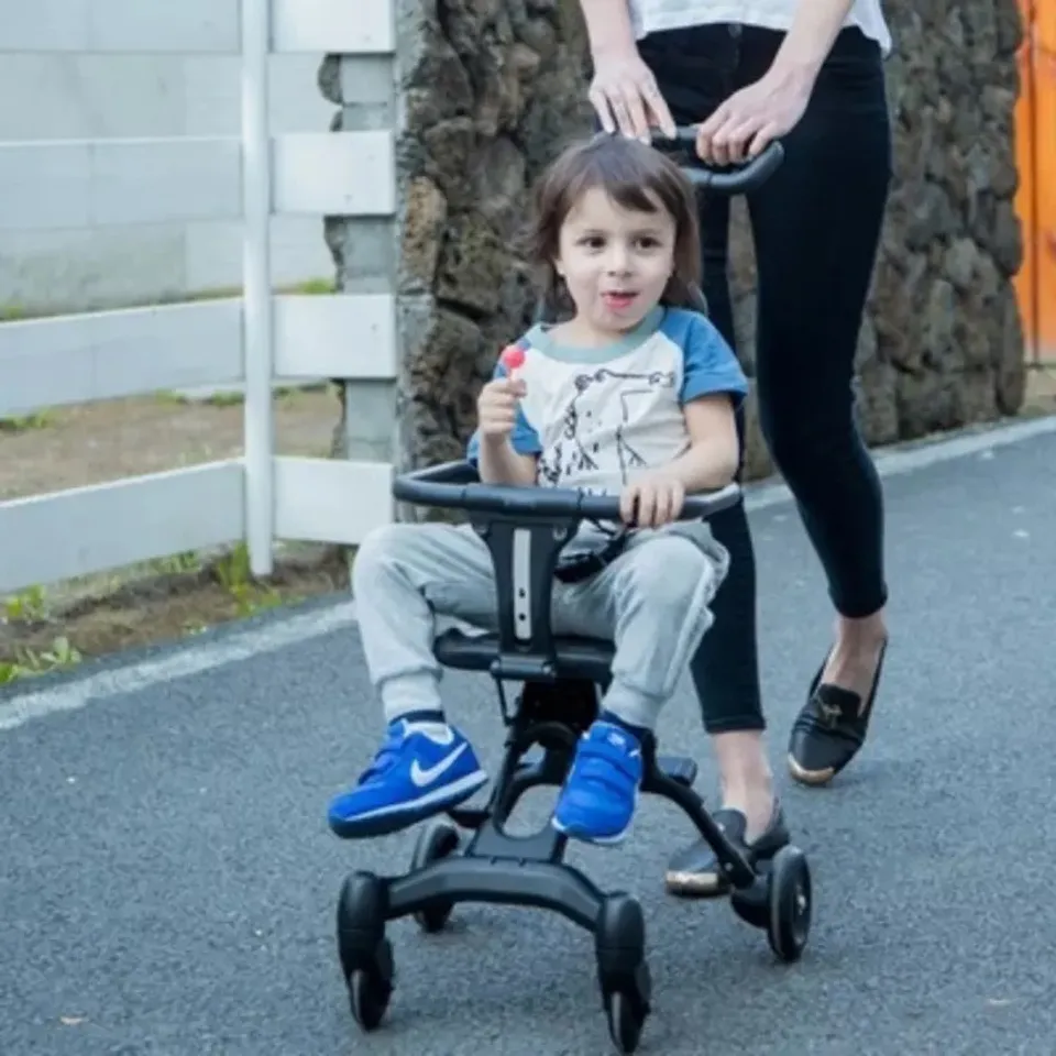 Baby Stroller: Professional Foldable 4-Wheel Ergonomic Adjustable Infant Carriage for Ages 1 to 6 Years