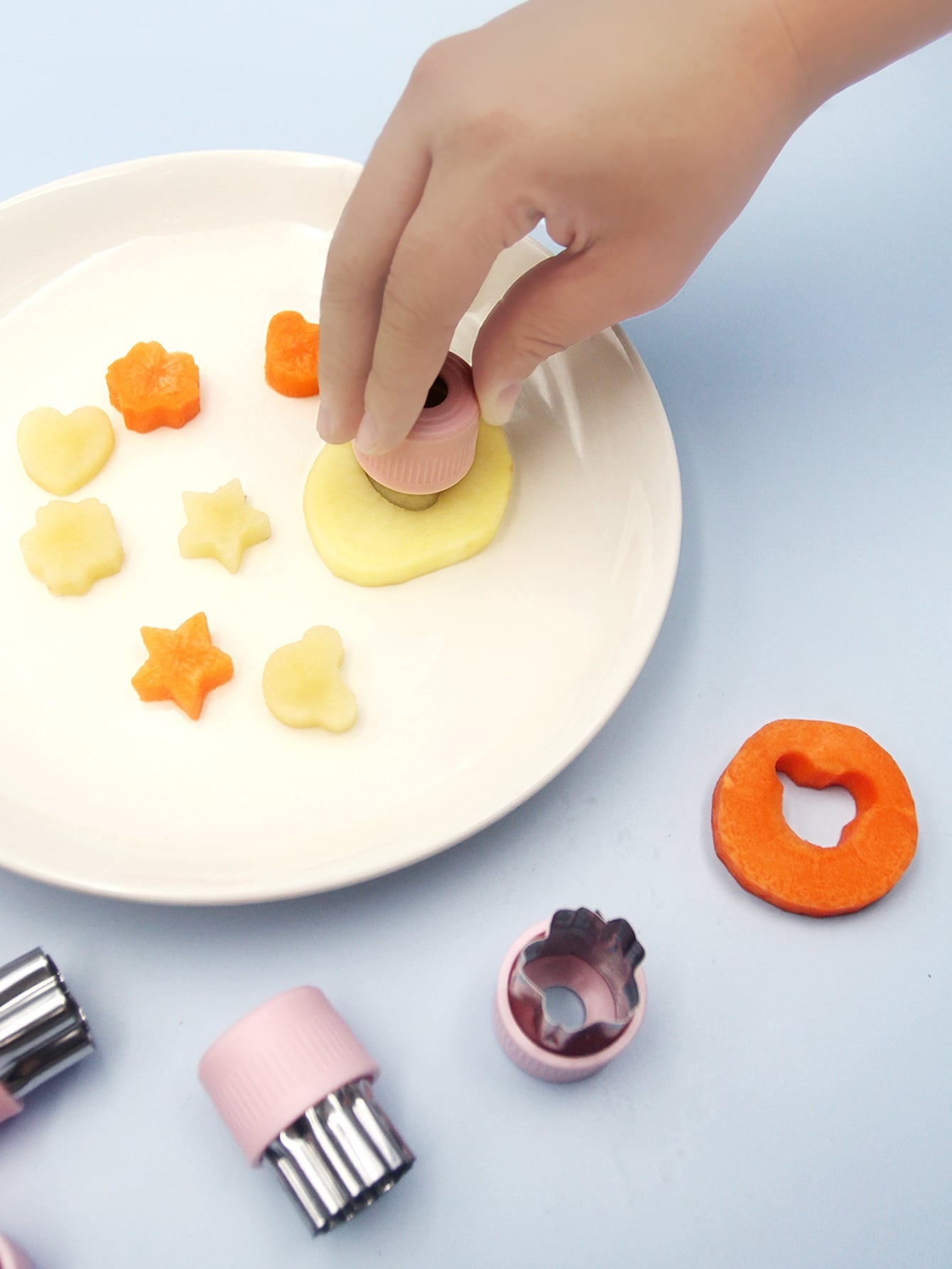 9pcs Reusable Stainless Steel Cookie Cutter,Creative Star & Heart Shaped Washable Cookie Mold For Kids
