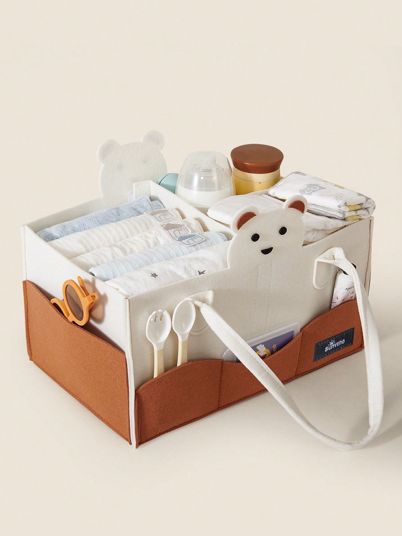 1pc Baby Diaper Caddy Organizer S Size 35x24x22cm