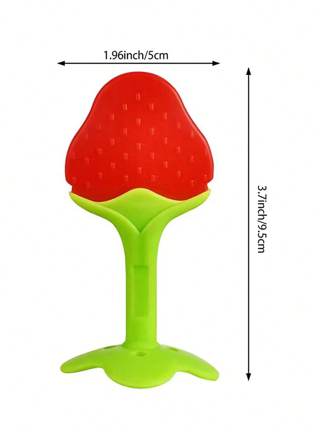 Baby Strawberry Shaped Silicone Teether