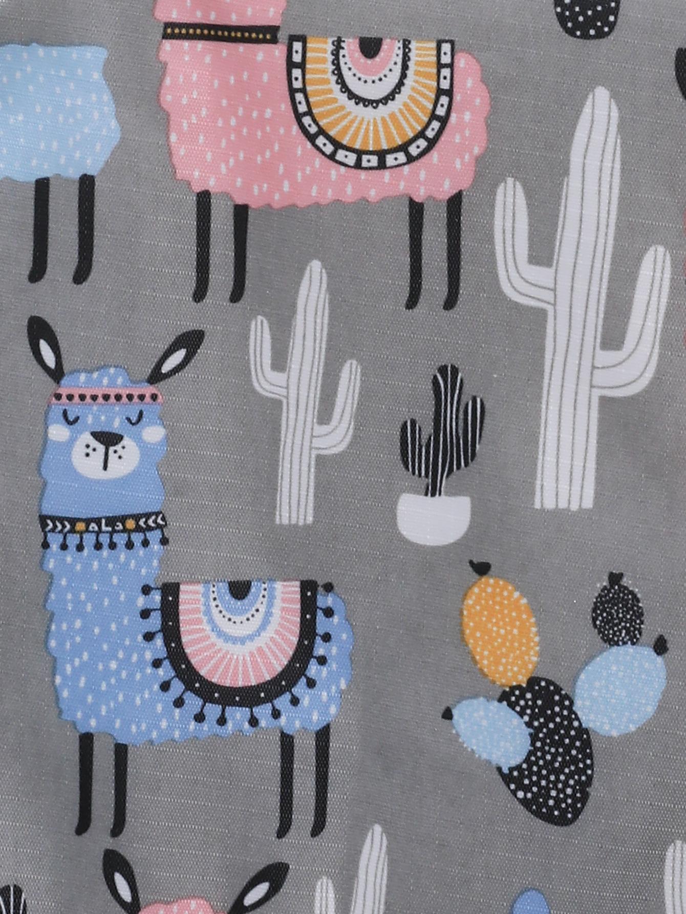 1pc Alpaca Pattern Lunch Bag