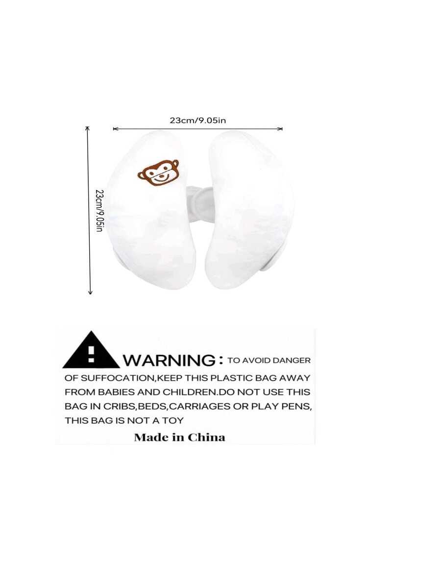 1set Baby Head Support Pillow, Banana Shaped Polyester Fiber Car Seat Headrest, Suitable For Daily Use