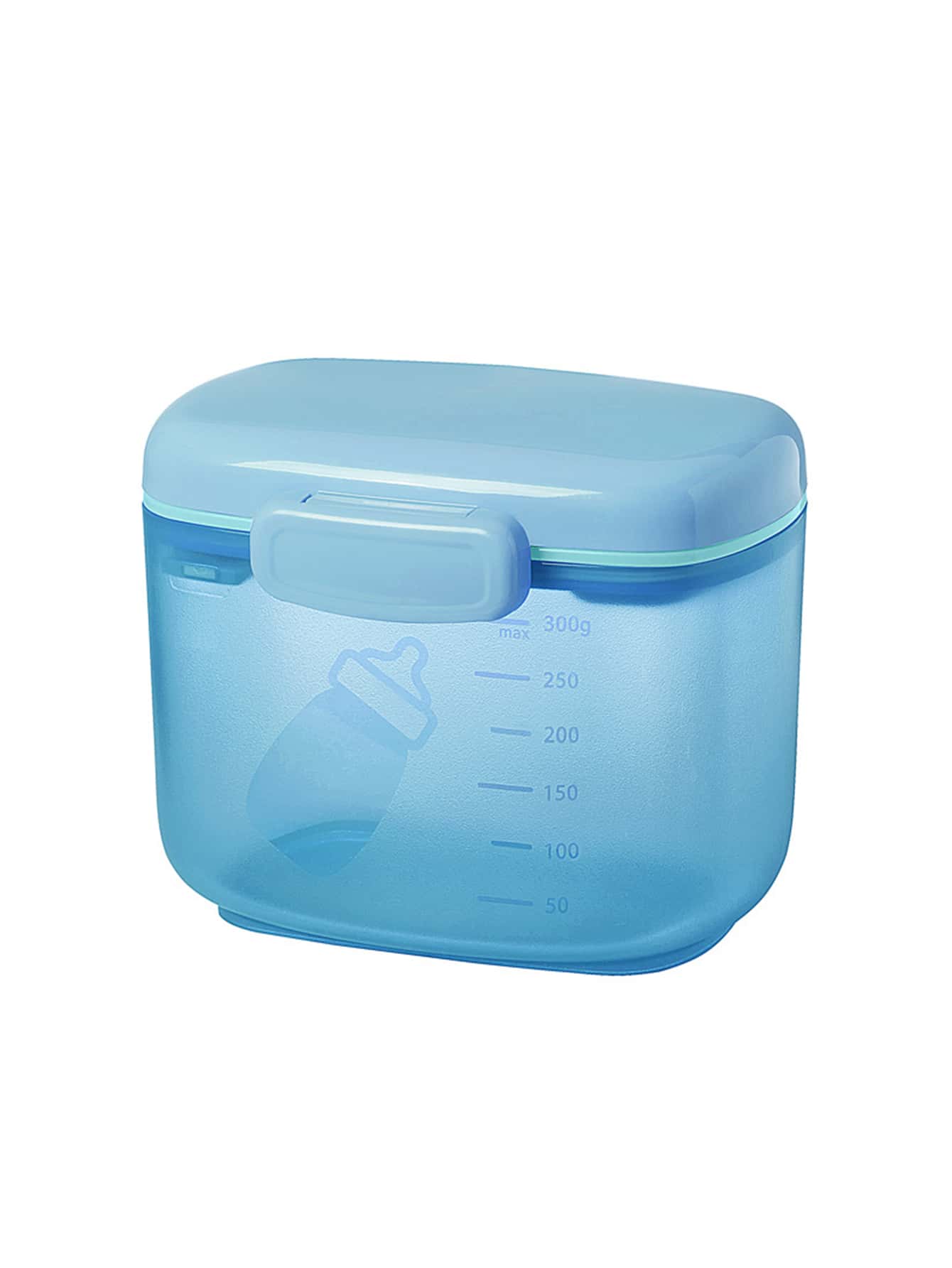 1pc Double Layer Sealed Milk Powder Container With Scoop, Portable For On-The-Go, Large Capacity 300g Milk Box
