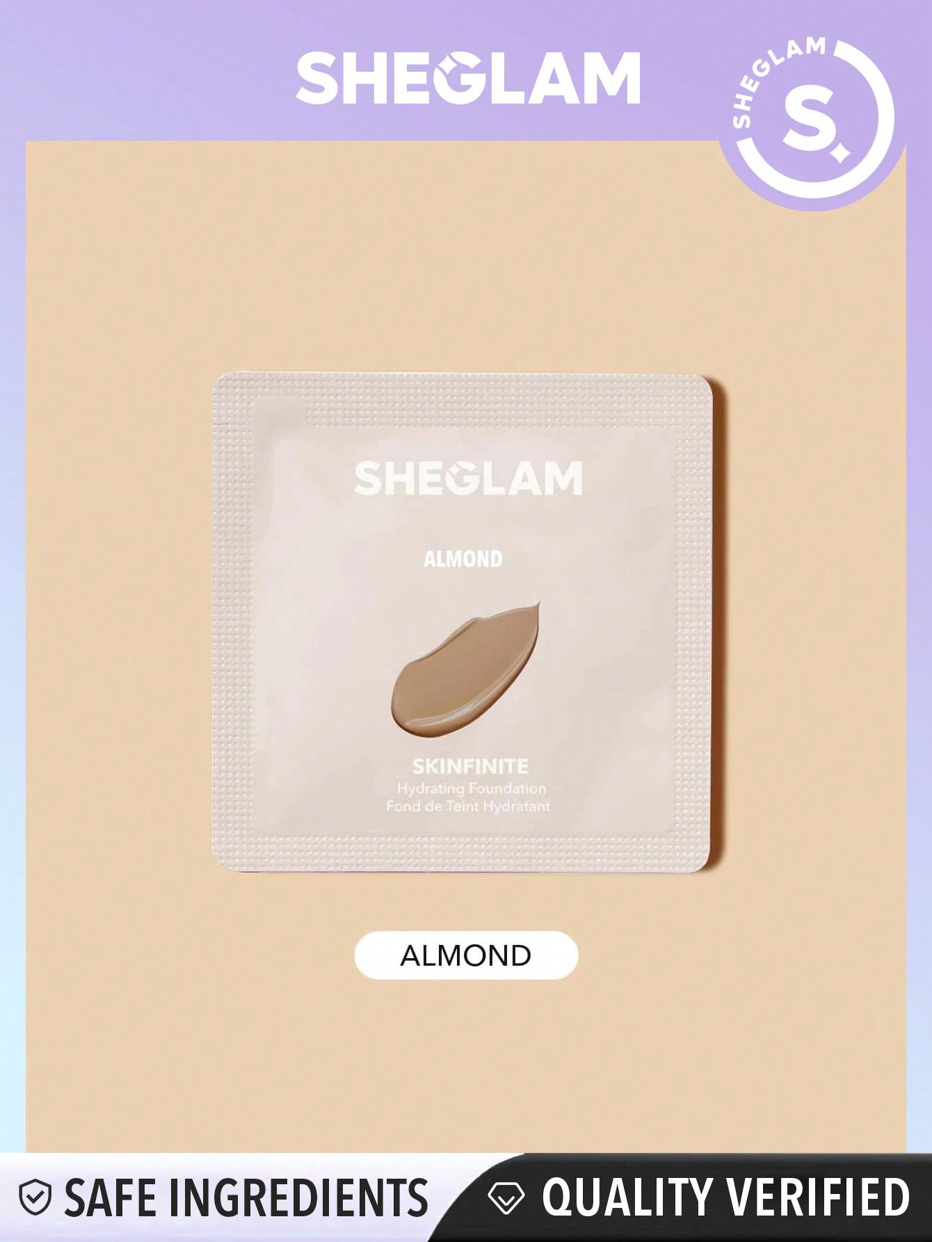 SHEGLAM Skinfinite Hydrating Foundation Sample-Fair Flawless Dewy Foundation Hydrating Coverage Invisible Pore Concealer Poreless Non-Greasy Lightweight Natural Soft Liquid Foundation