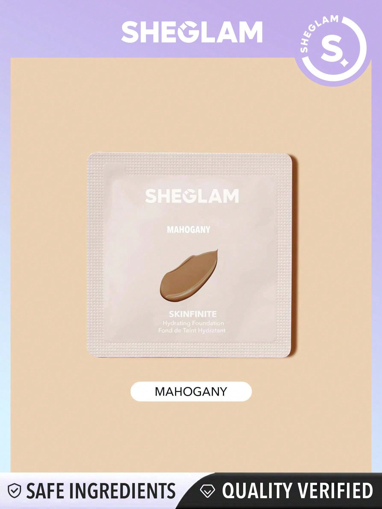 SHEGLAM Skinfinite Hydrating Foundation Sample-Fair Flawless Dewy Foundation Hydrating Coverage Invisible Pore Concealer Poreless Non-Greasy Lightweight Natural Soft Liquid Foundation