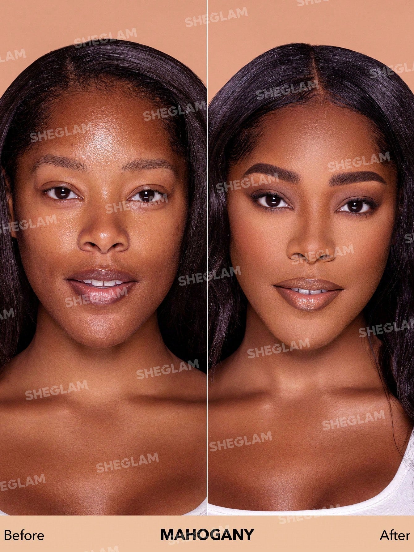 SHEGLAM Complexion Pro Long Lasting Breathable Matte Foundation Sample-Porcelain Matte Sweatproof Foundation Oil Control Full Coverage Poreless Concealer Waterproof Flawless Non-Fading Weightless Liquid Foundation