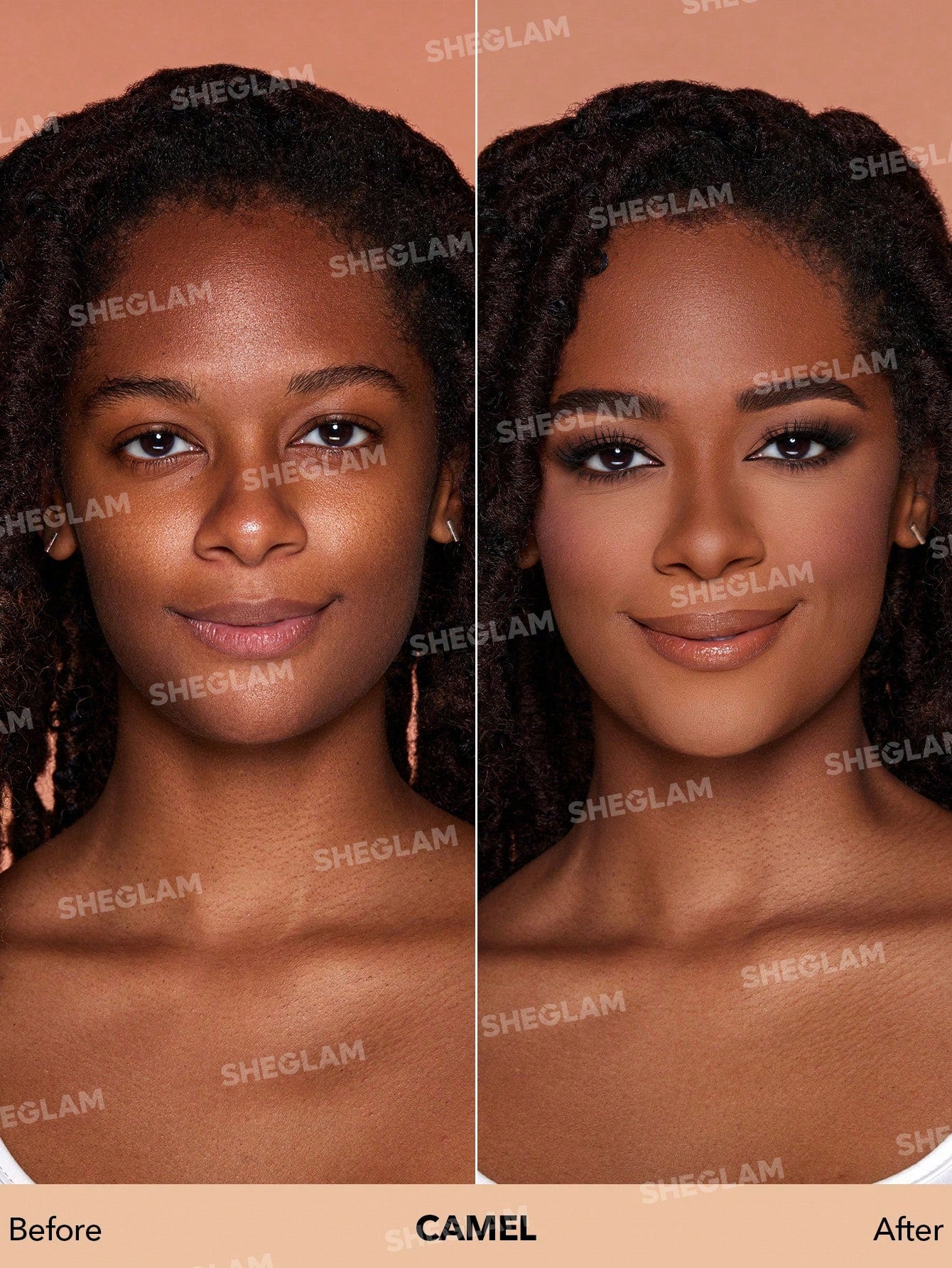 SHEGLAM Complexion Pro Long Lasting Breathable Matte Foundation Sample-Porcelain Matte Sweatproof Foundation Oil Control Full Coverage Poreless Concealer Waterproof Flawless Non-Fading Weightless Liquid Foundation