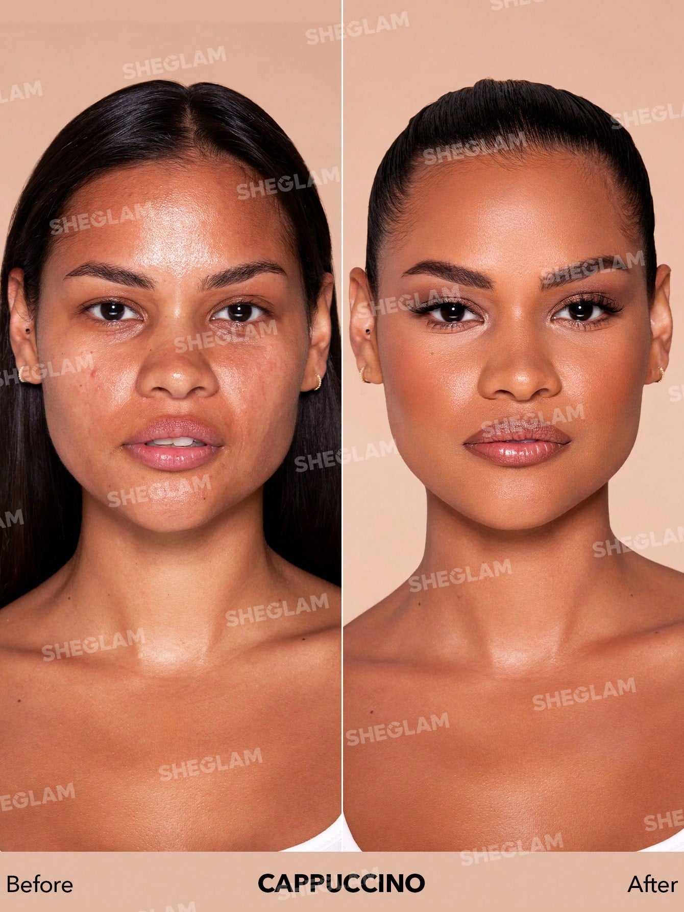 SHEGLAM Skinfinite Hydrating Foundation Sample-Fair Flawless Dewy Foundation Hydrating Coverage Invisible Pore Concealer Poreless Non-Greasy Lightweight Natural Soft Liquid Foundation