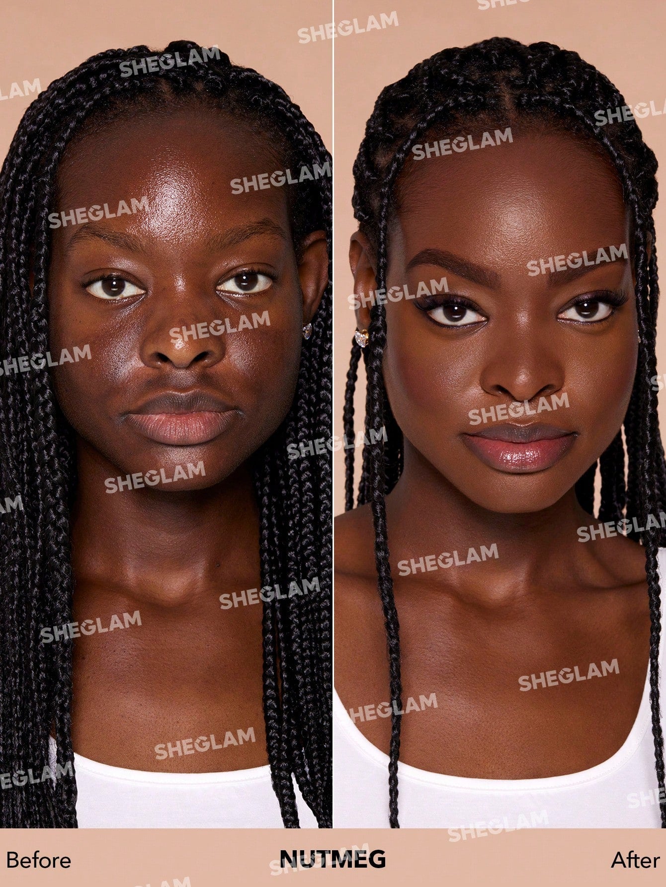 SHEGLAM Skinfinite Hydrating Foundation Sample-Fair Flawless Dewy Foundation Hydrating Coverage Invisible Pore Concealer Poreless Non-Greasy Lightweight Natural Soft Liquid Foundation