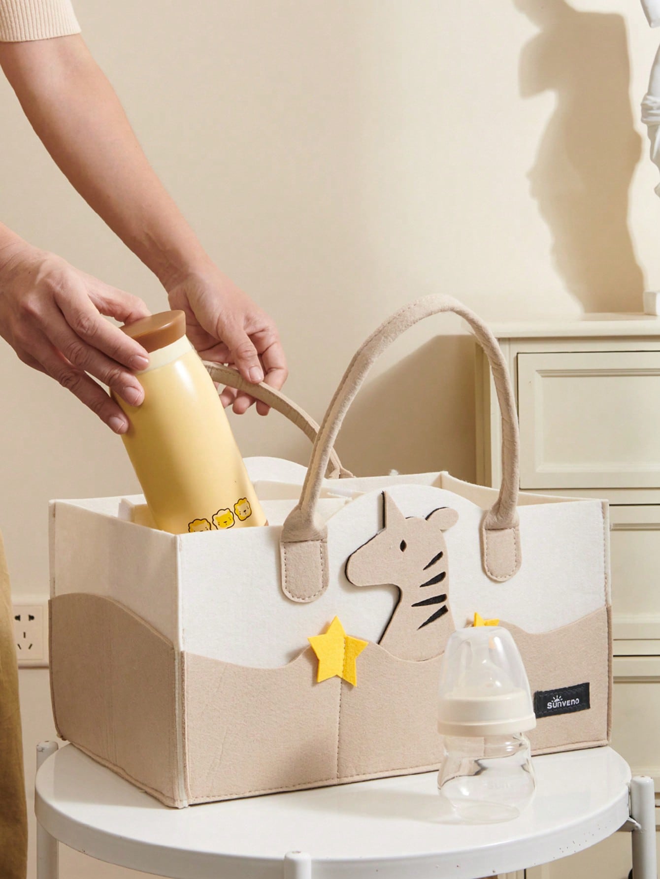 1pc Baby Diaper Caddy Organizer S Size 35x24x22cm