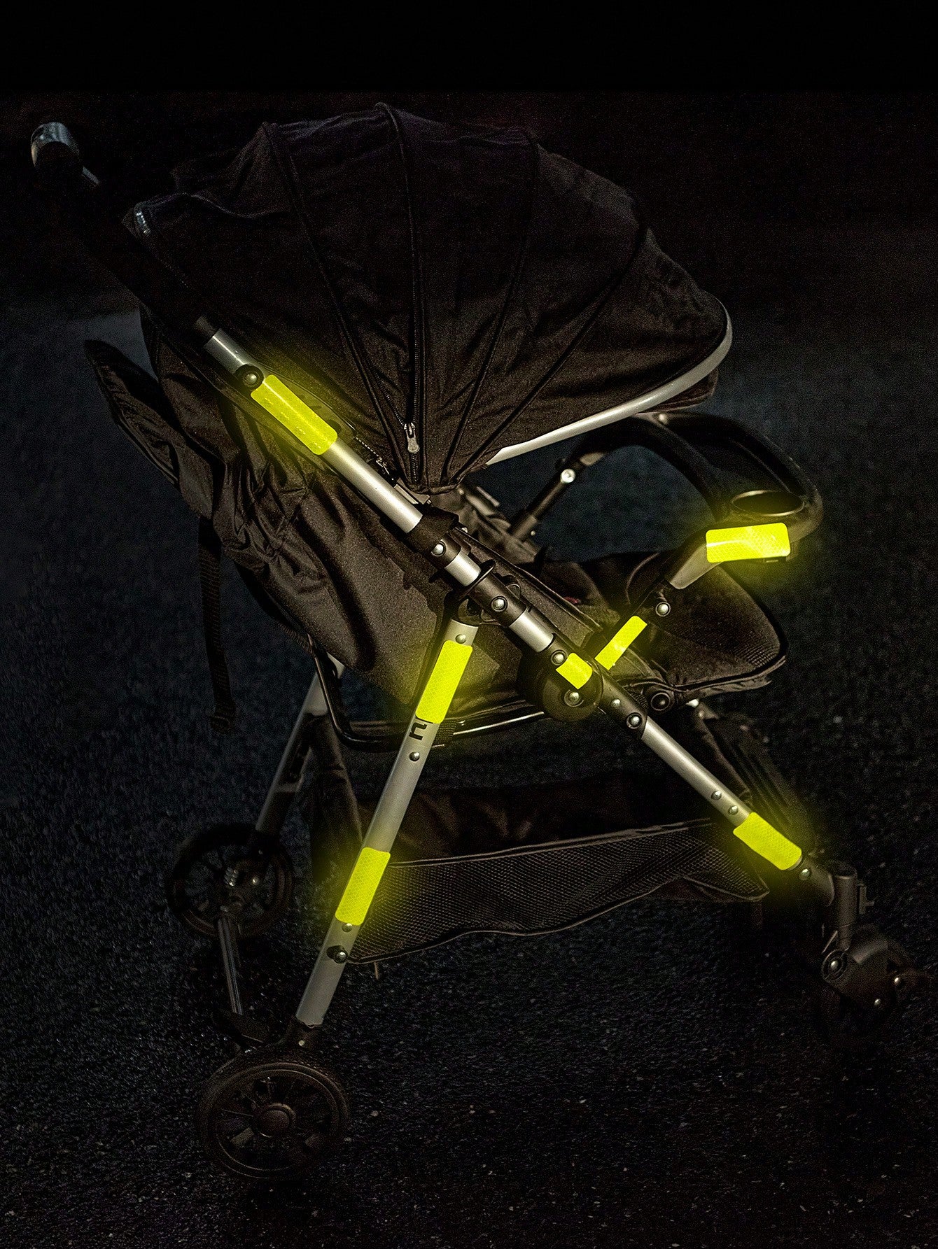 10pcs/pack Baby Stroller Reflective Stickers, Warning Sign & Body Decoration Flexible Cut-to-match Design