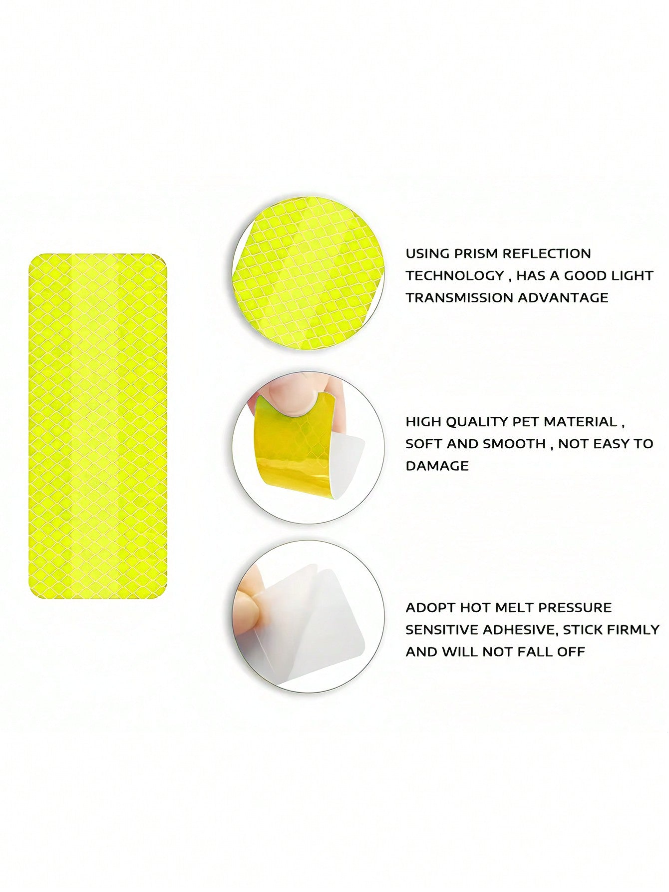10pcs/pack Baby Stroller Reflective Stickers, Warning Sign & Body Decoration Flexible Cut-to-match Design