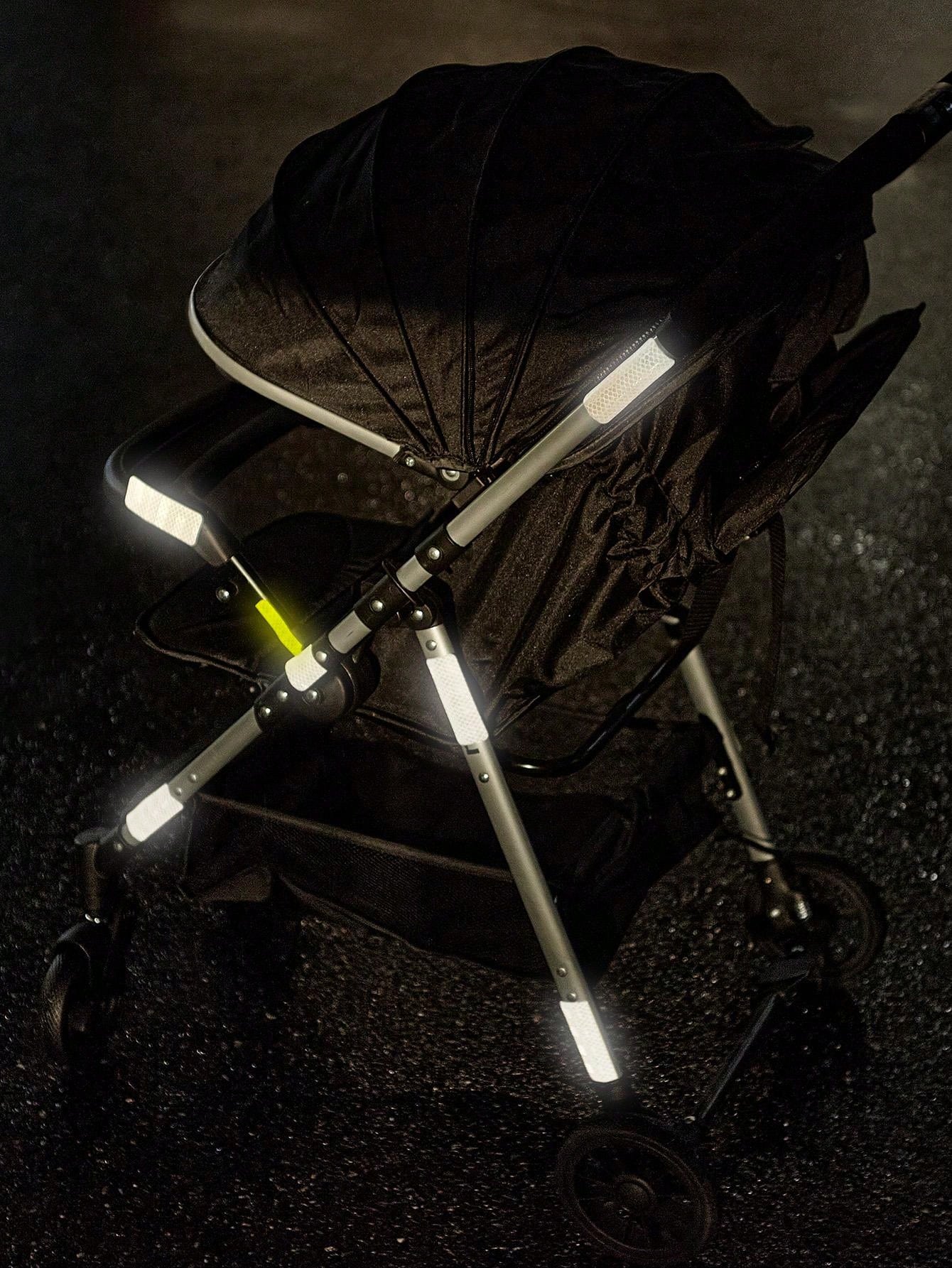 10pcs/pack Baby Stroller Reflective Stickers, Warning Sign & Body Decoration Flexible Cut-to-match Design