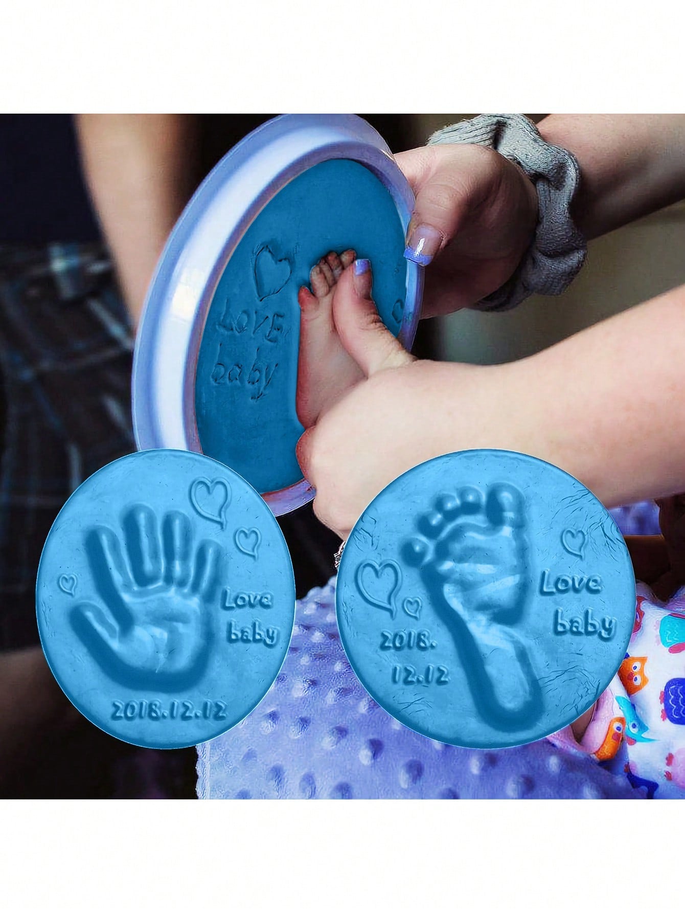Baby Handprint/Footprint Making Kit (No Ribbon)
