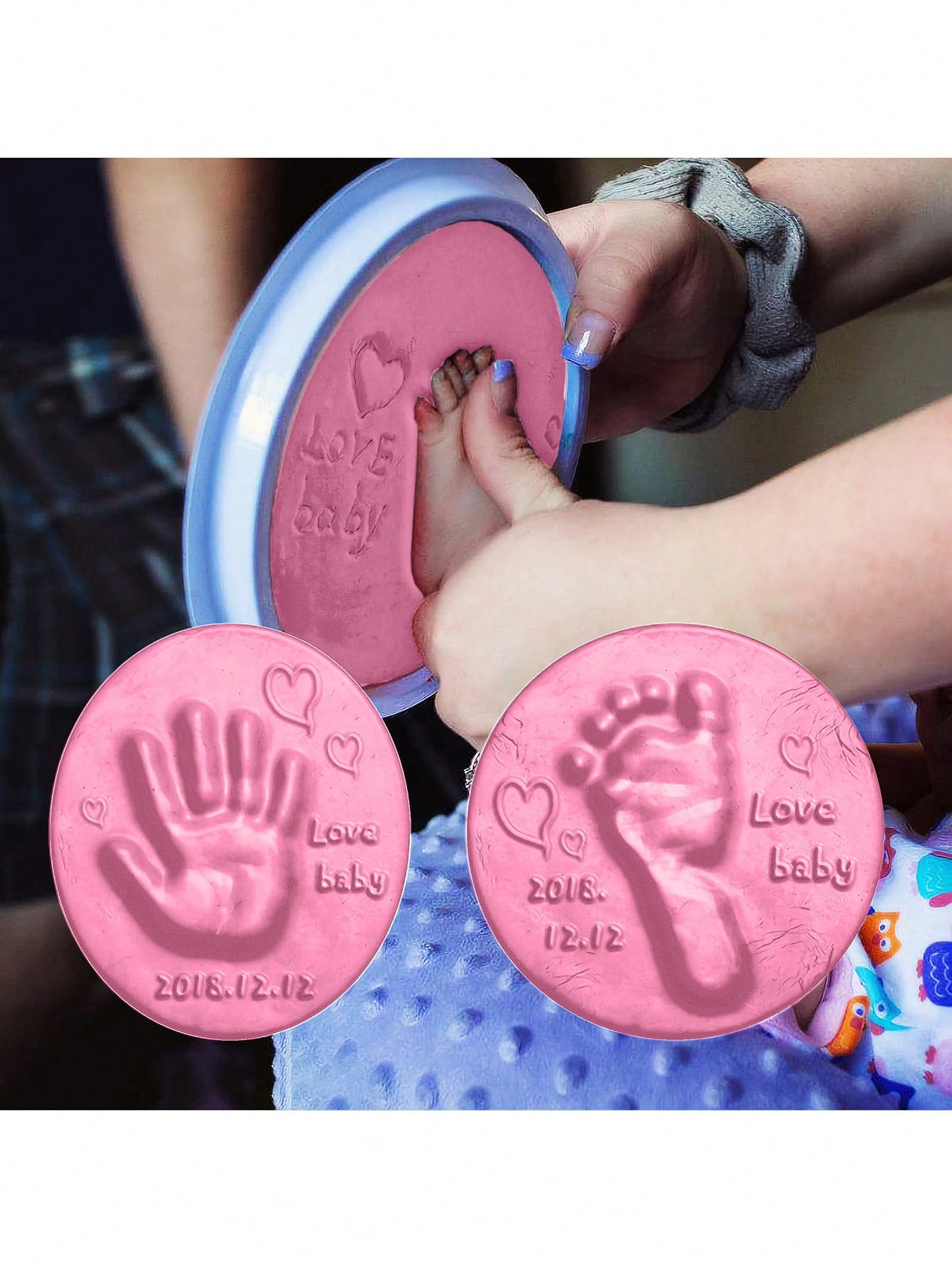 Baby Handprint/Footprint Making Kit (No Ribbon)