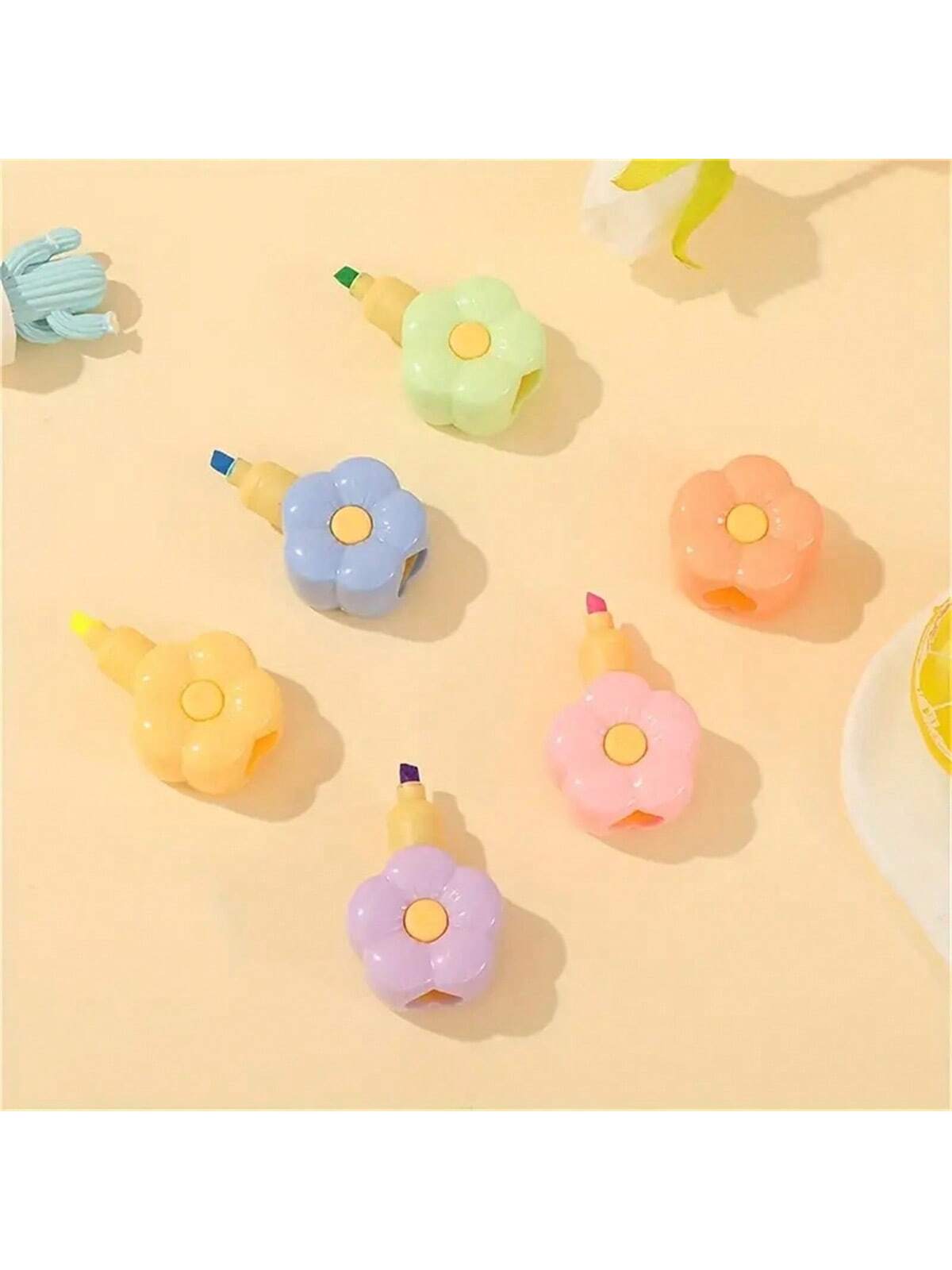 5 colors of adorable fluorescent pens, suitable for school and office fluorescent markers and children's graffiti