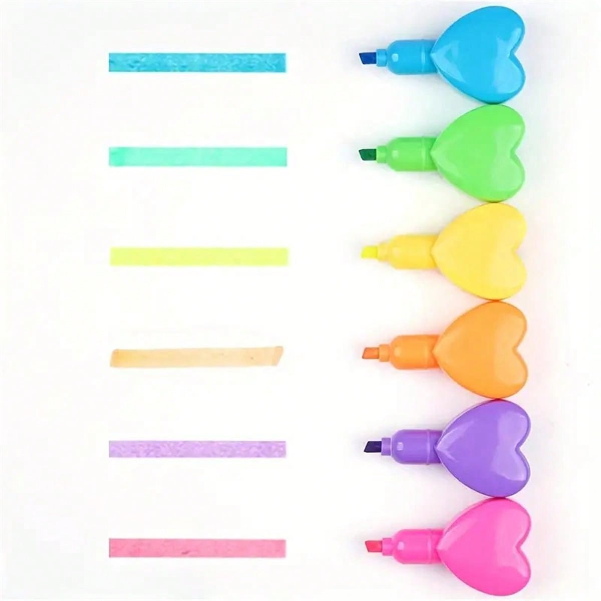 5 colors of adorable fluorescent pens, suitable for school and office fluorescent markers and children's graffiti