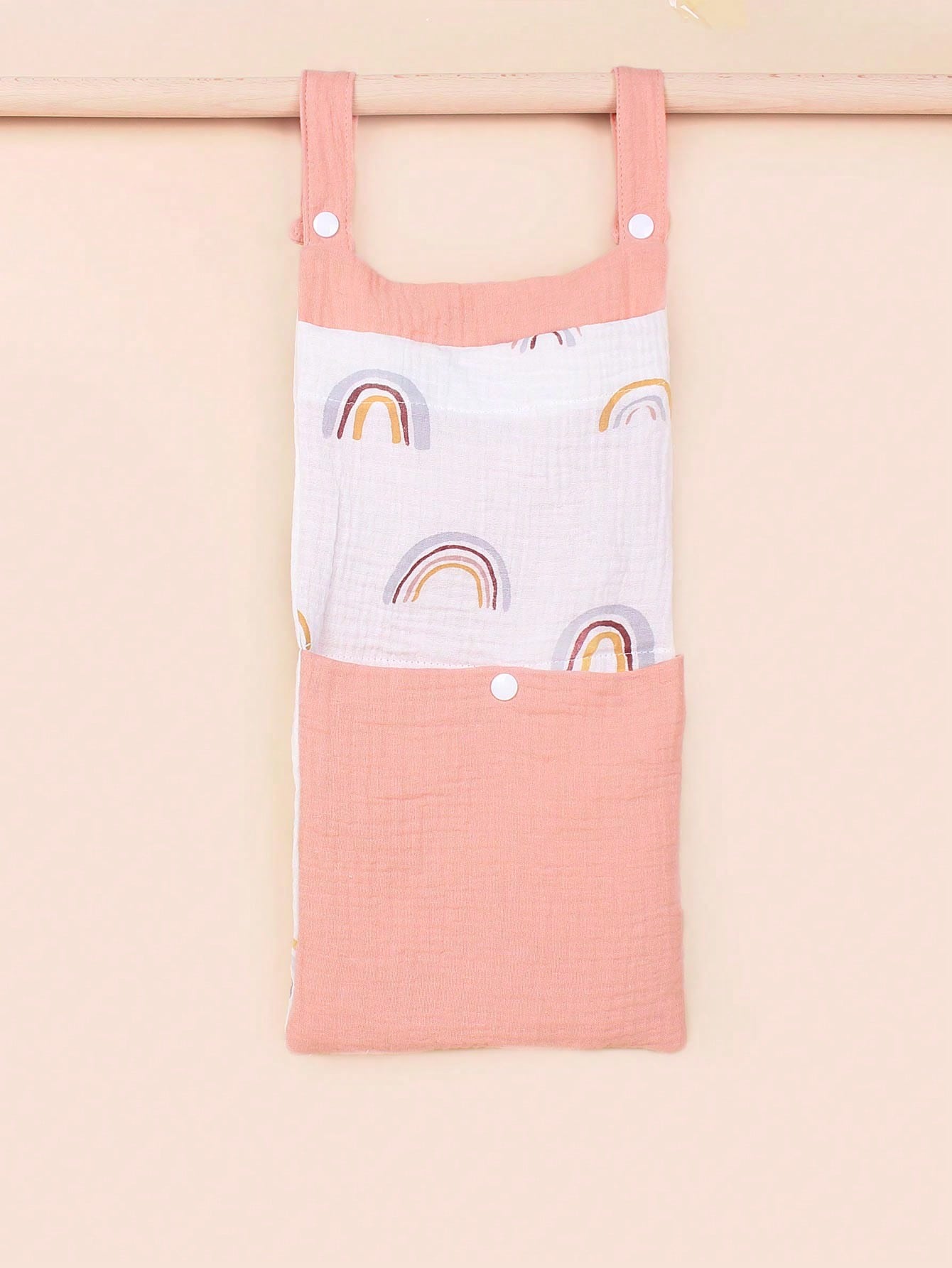 Baby Bed Hanging Storage Bag, Diaper Organizer, Multipurpose Stroller Hanging Bag, Nursery Room Decor
