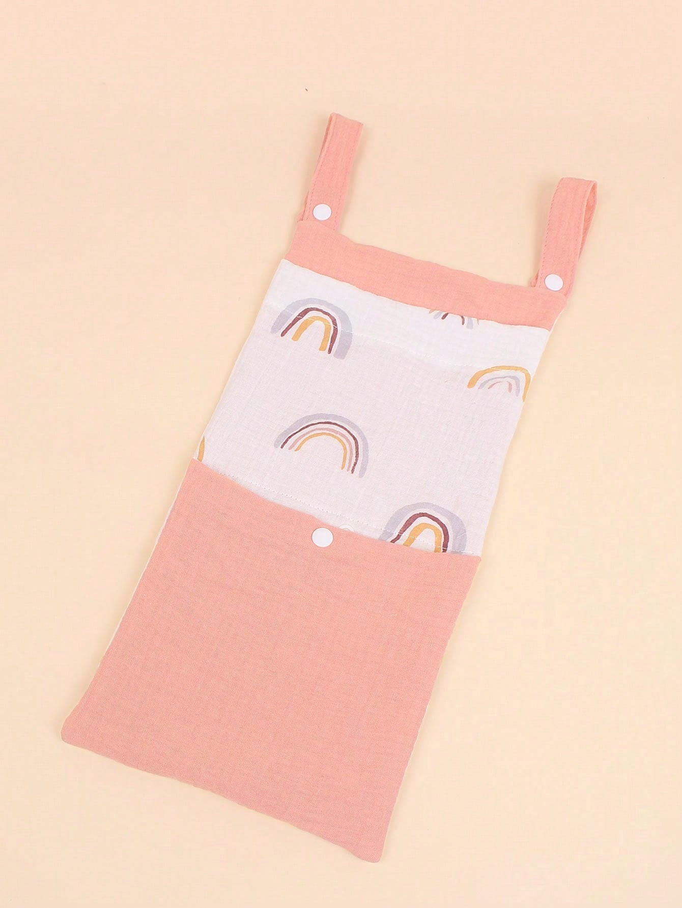 Baby Bed Hanging Storage Bag, Diaper Organizer, Multipurpose Stroller Hanging Bag, Nursery Room Decor