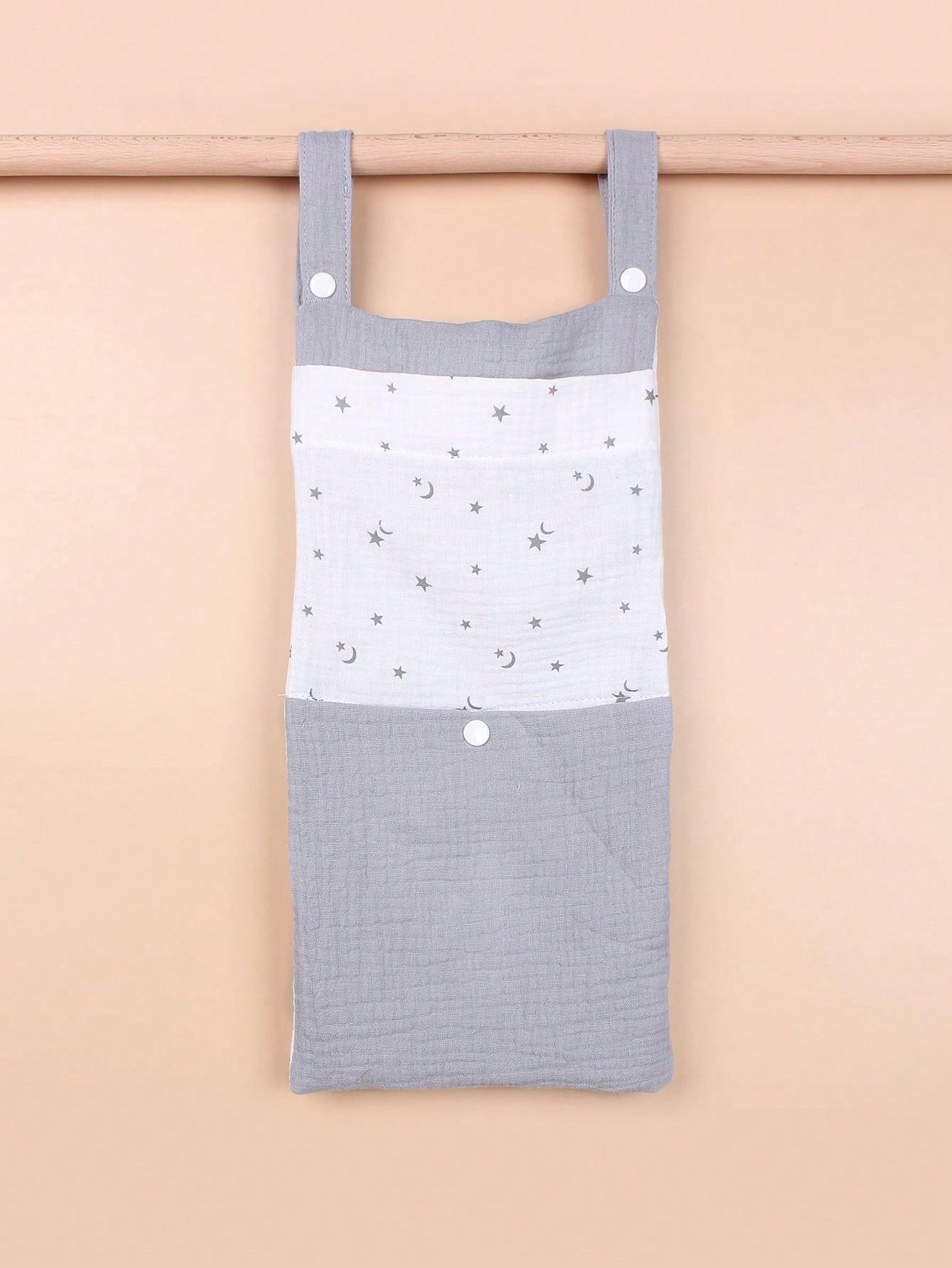 Baby Bed Hanging Storage Bag, Diaper Organizer, Multipurpose Stroller Hanging Bag, Nursery Room Decor