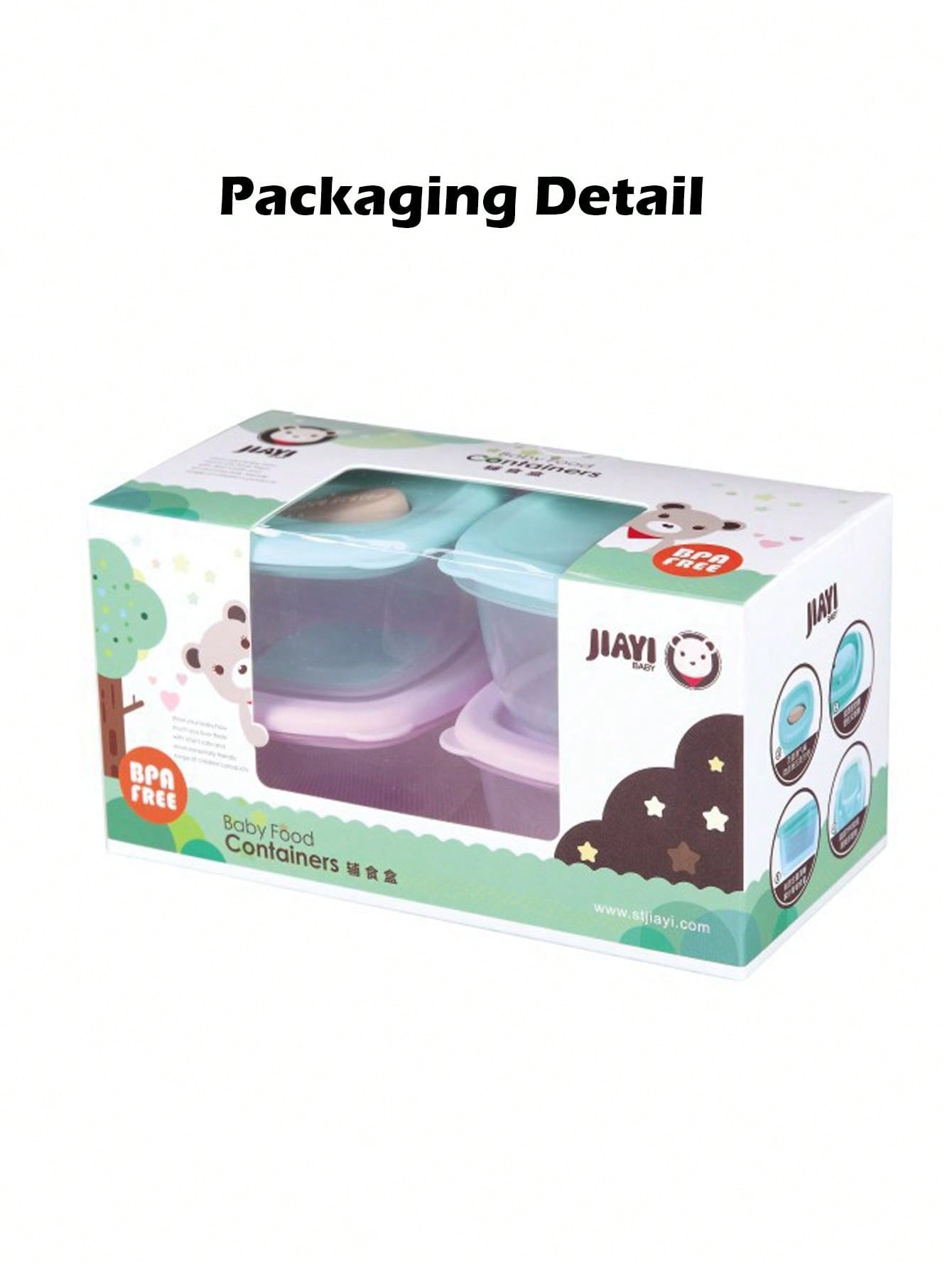 4pcs Portable Baby Food Storage Container, Sealed And Safe For Storing Snacks, Baby Food