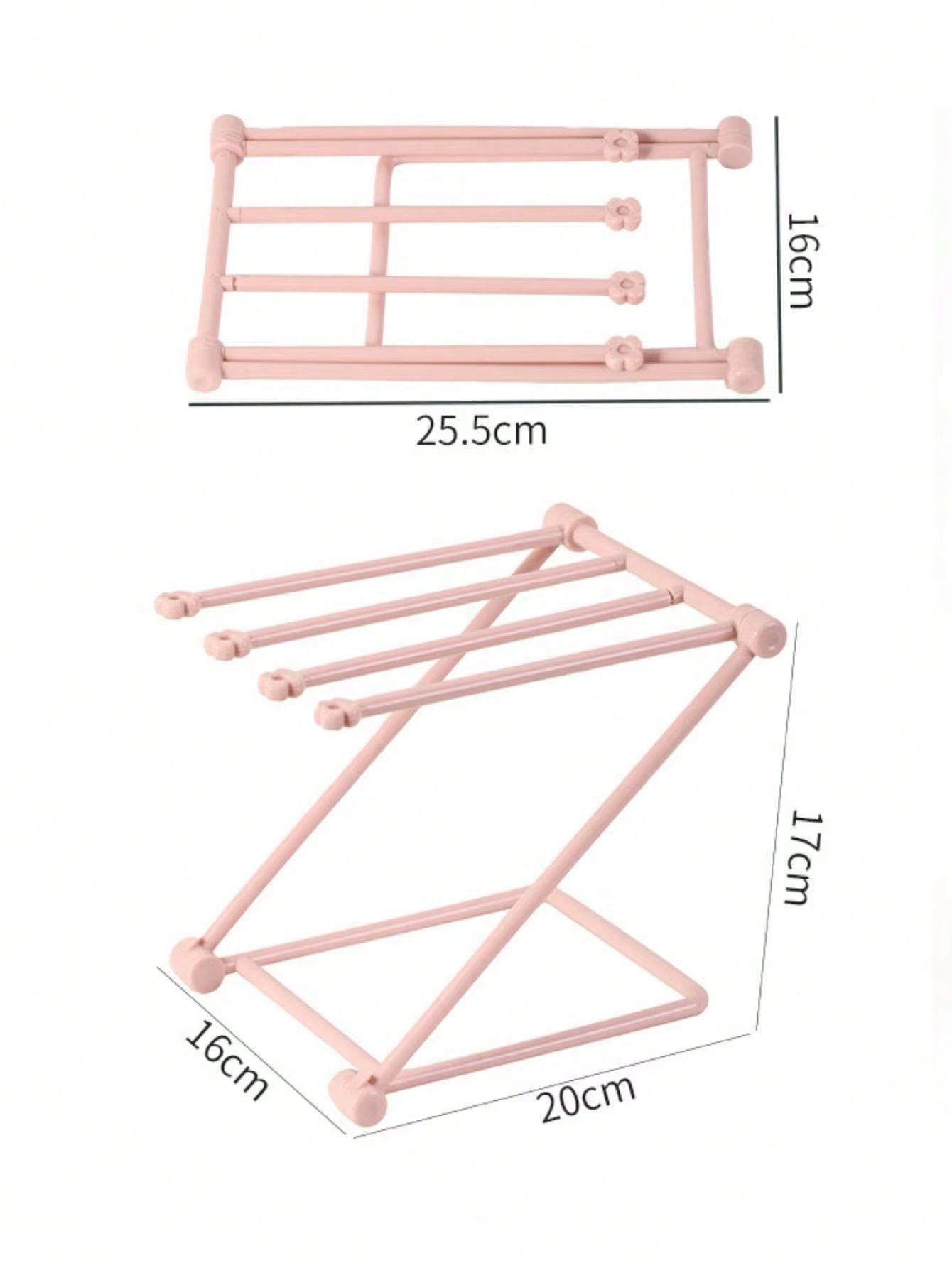 Hairband/Hairband Storage Rack Vertical Pink Foldable