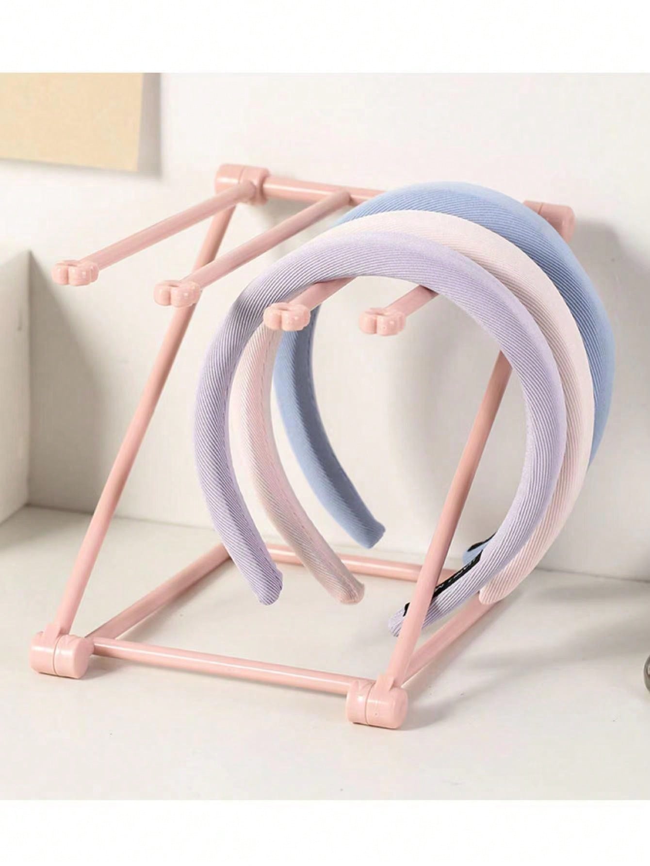 Hairband/Hairband Storage Rack Vertical Pink Foldable