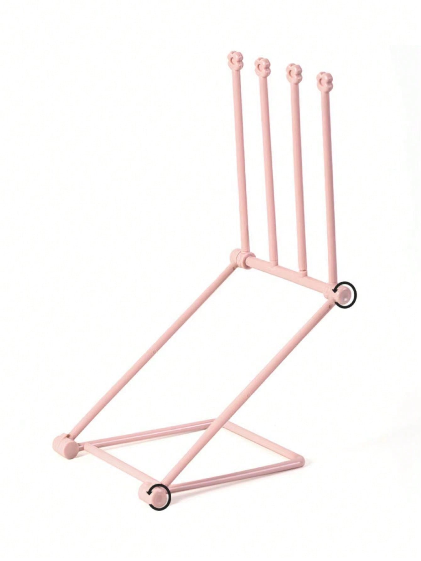 Hairband/Hairband Storage Rack Vertical Pink Foldable