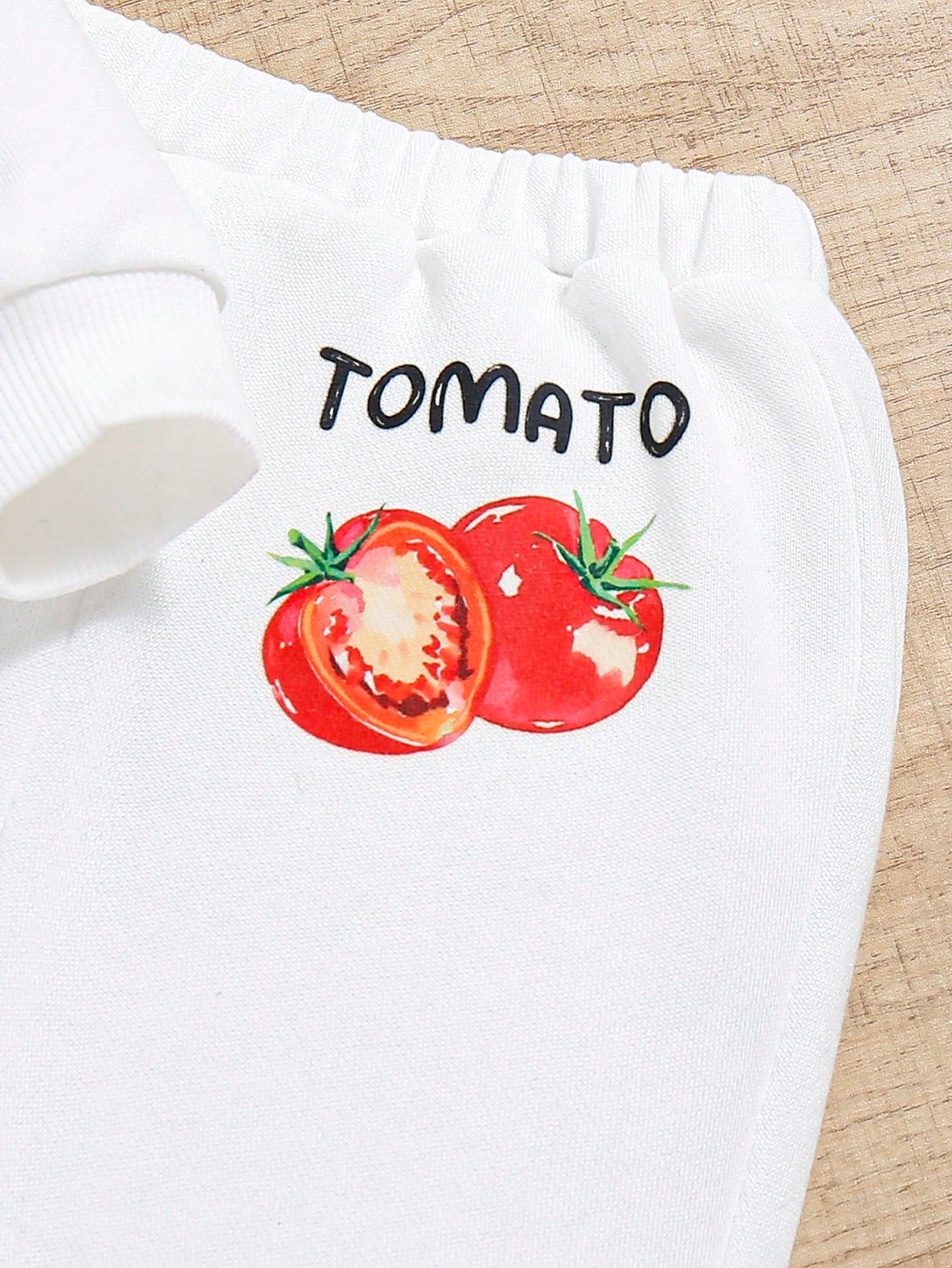 Infant Girls' Casual Cute Vegetable Patterned Long Sleeve Sweatshirt And Pants 4pcs Set