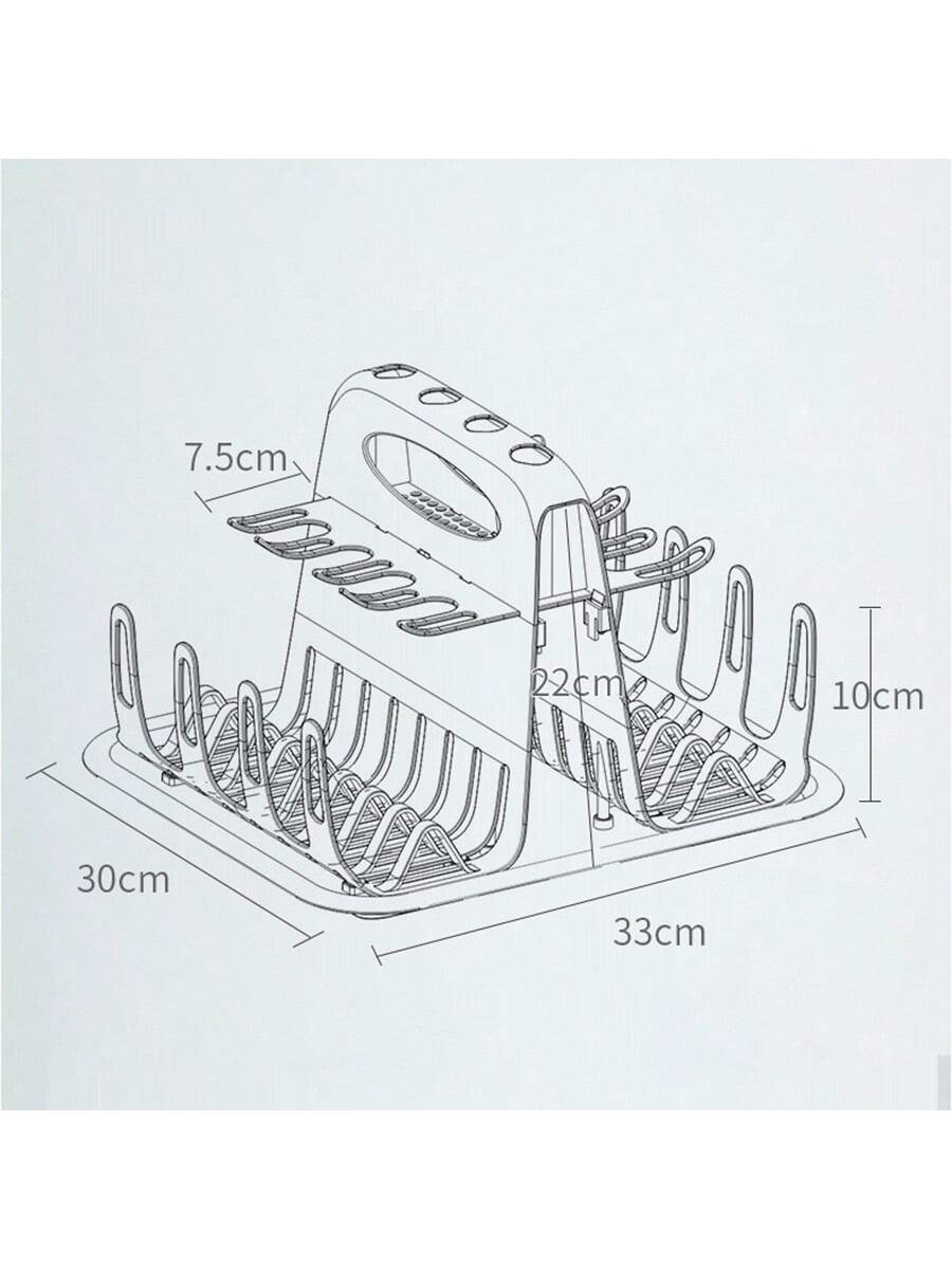 Baby Bottle Drying Rack With Water Cup Storage Box