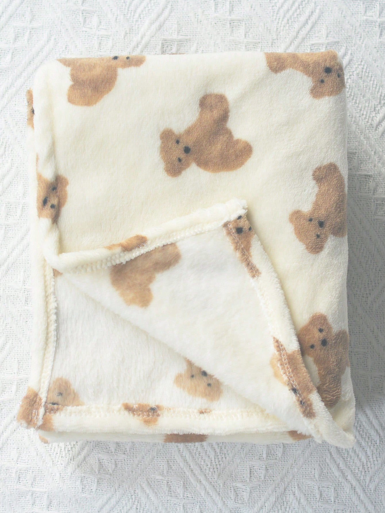 1pc Unisex Newborn Plush Swaddling Blanket, Super Soft, Warm, Breathable, Suitable For Baby Strollers