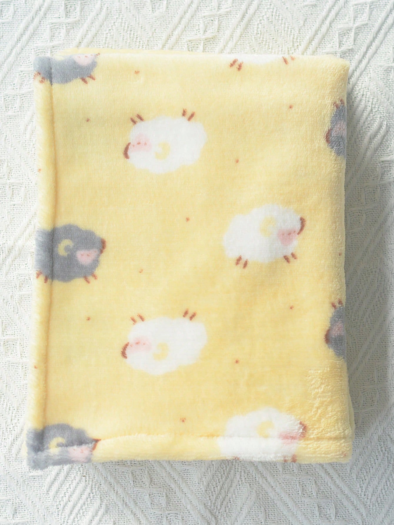 1pc Unisex Newborn Plush Swaddling Blanket, Super Soft, Warm, Breathable, Suitable For Baby Strollers