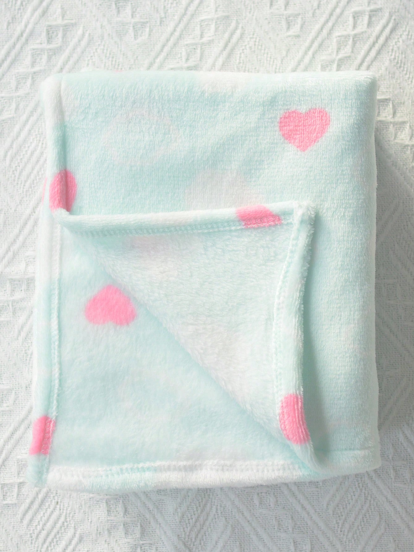 1pc Unisex Newborn Plush Swaddling Blanket, Super Soft, Warm, Breathable, Suitable For Baby Strollers