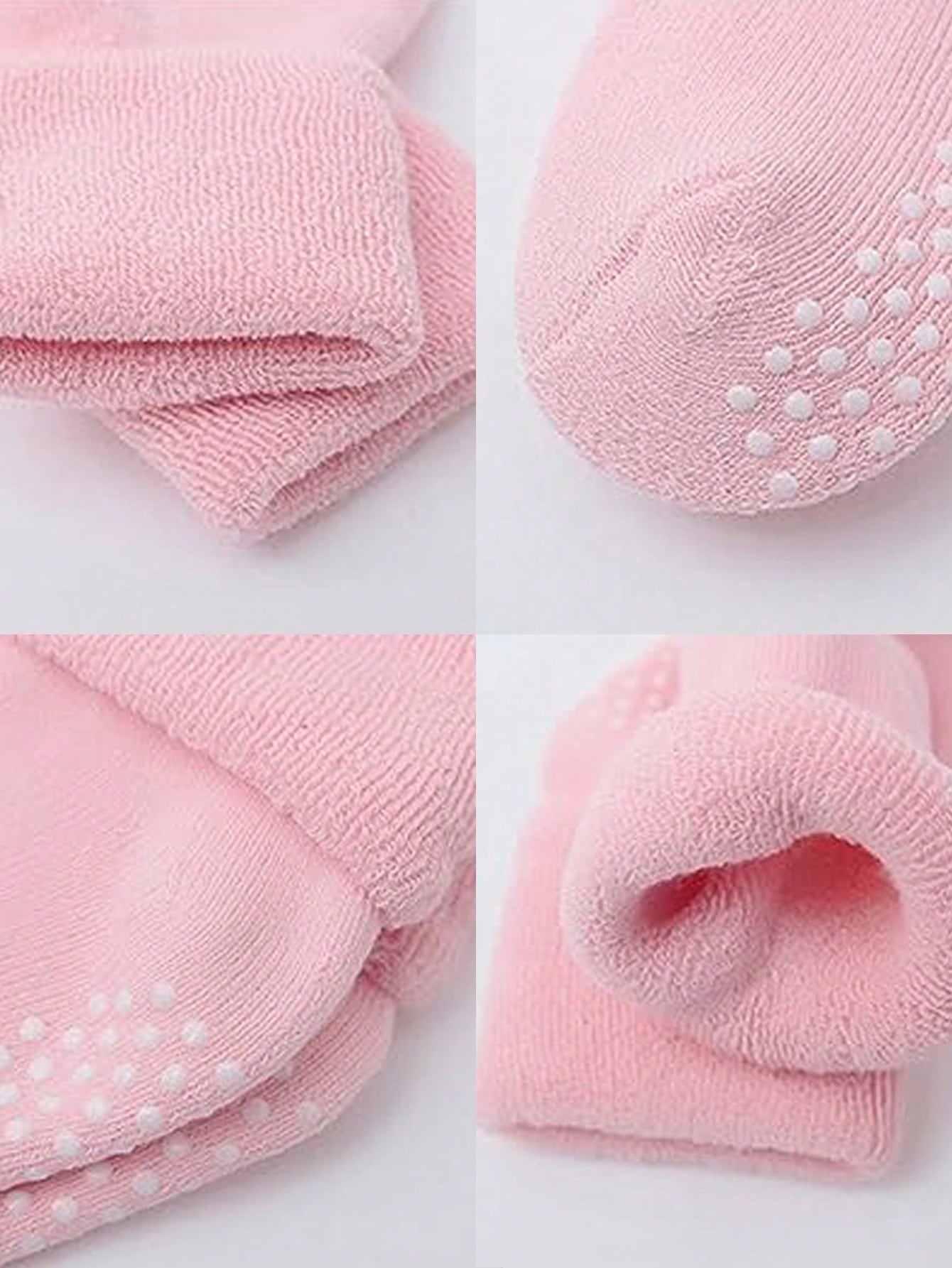 6 Pairs Baby Toddler Kids Ankle Crew Socks With Grips Unisex Warm Thick Winter Socks