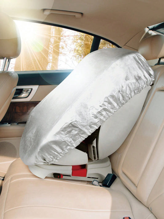 1pc Grey Baby Car Seat Sun Shade Cover & Heat Shield Cover