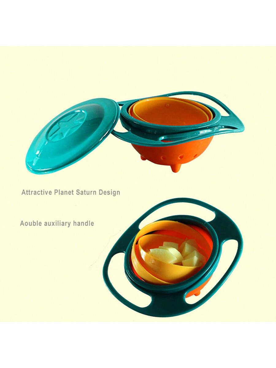 1pc Baby Fun Gyroscopic Bowl 360 Degree Rotation Anti-Spill Bowl Children Balance Bowl