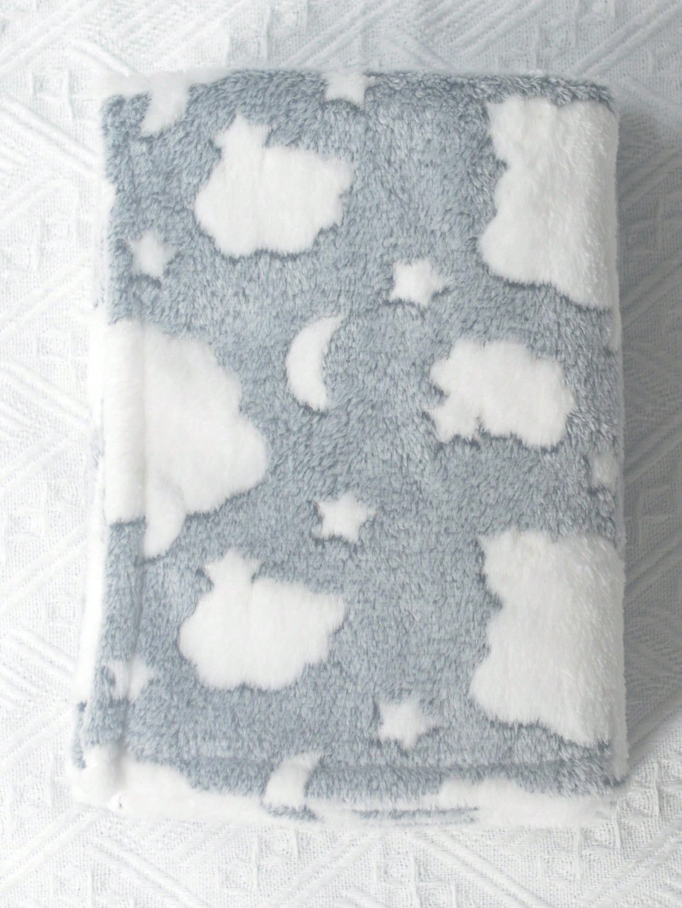 1pc Unisex Newborn Plush Swaddling Blanket, Super Soft, Warm, Breathable, Suitable For Baby Strollers