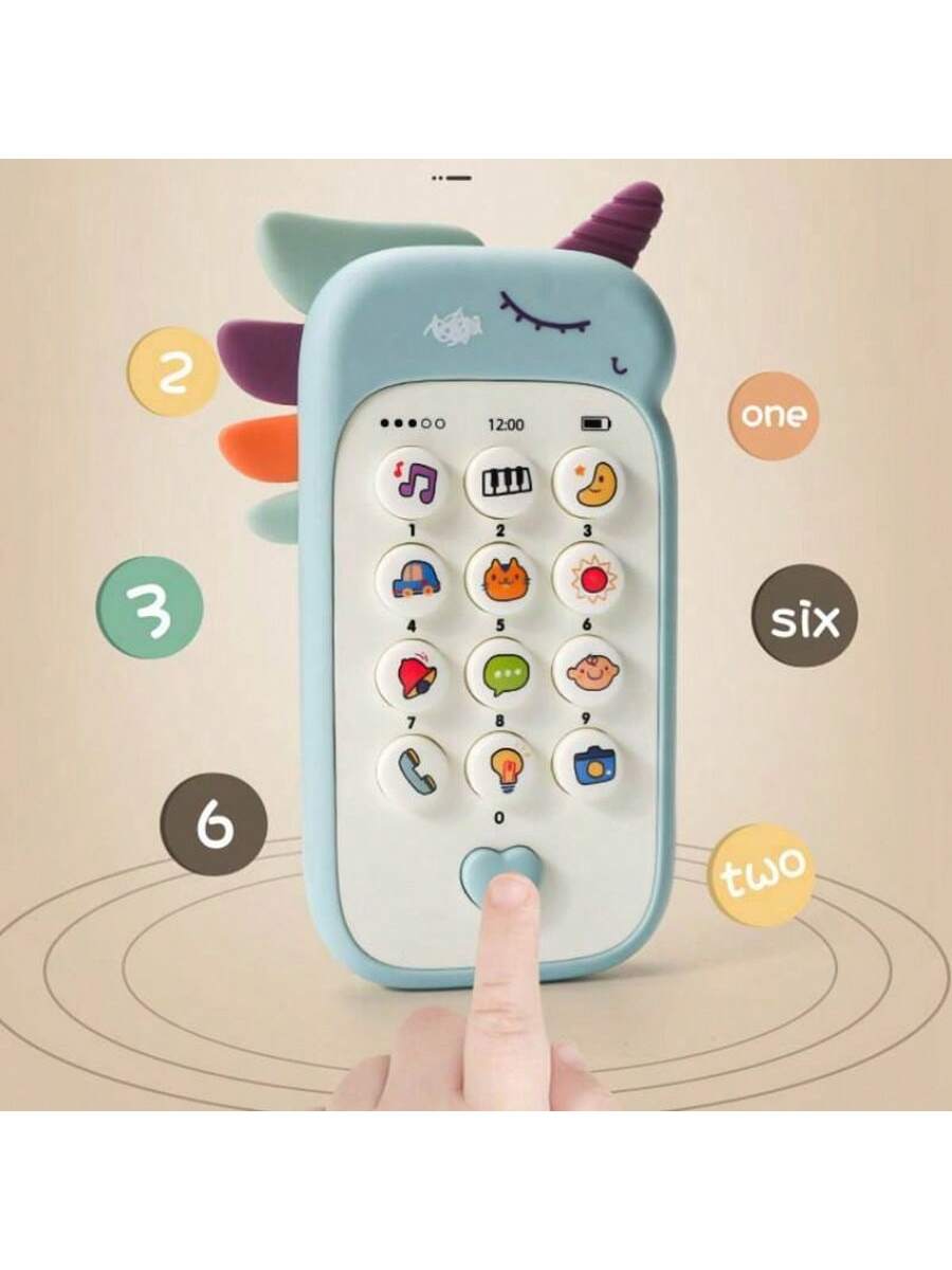 Baby Phone Toy Music Sound Telephone Sleeping Toys With Teether Simulation Toys Phone Infant Early Educational Toy Kids Gifts