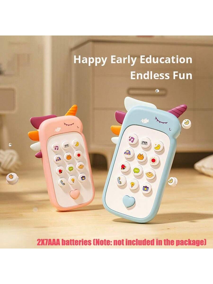 Baby Phone Toy Music Sound Telephone Sleeping Toys With Teether Simulation Toys Phone Infant Early Educational Toy Kids Gifts