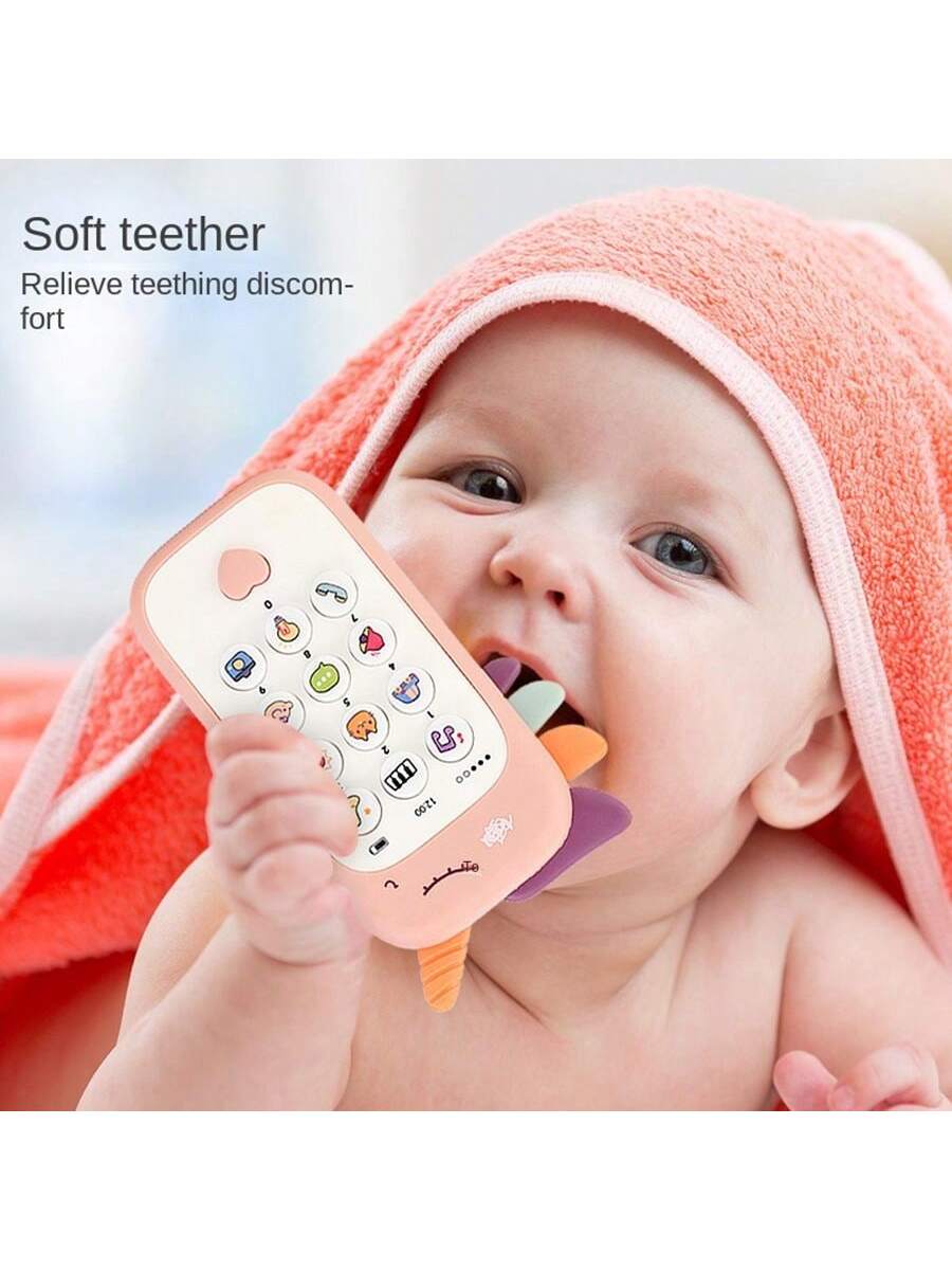 Baby Phone Toy Music Sound Telephone Sleeping Toys With Teether Simulation Toys Phone Infant Early Educational Toy Kids Gifts