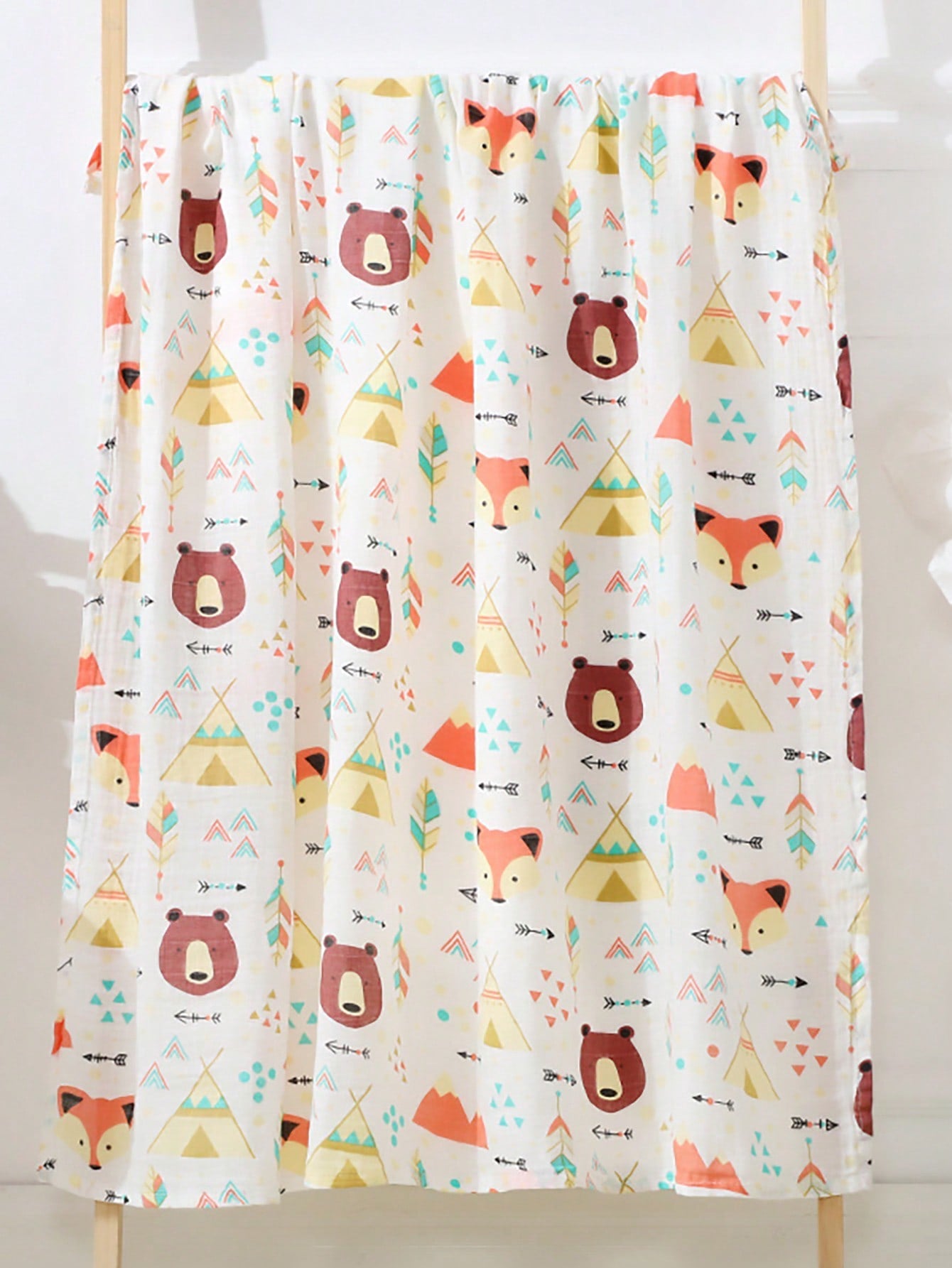 1pc Summer Neutral Baby Pure Cotton Muslin Swaddle Blanket