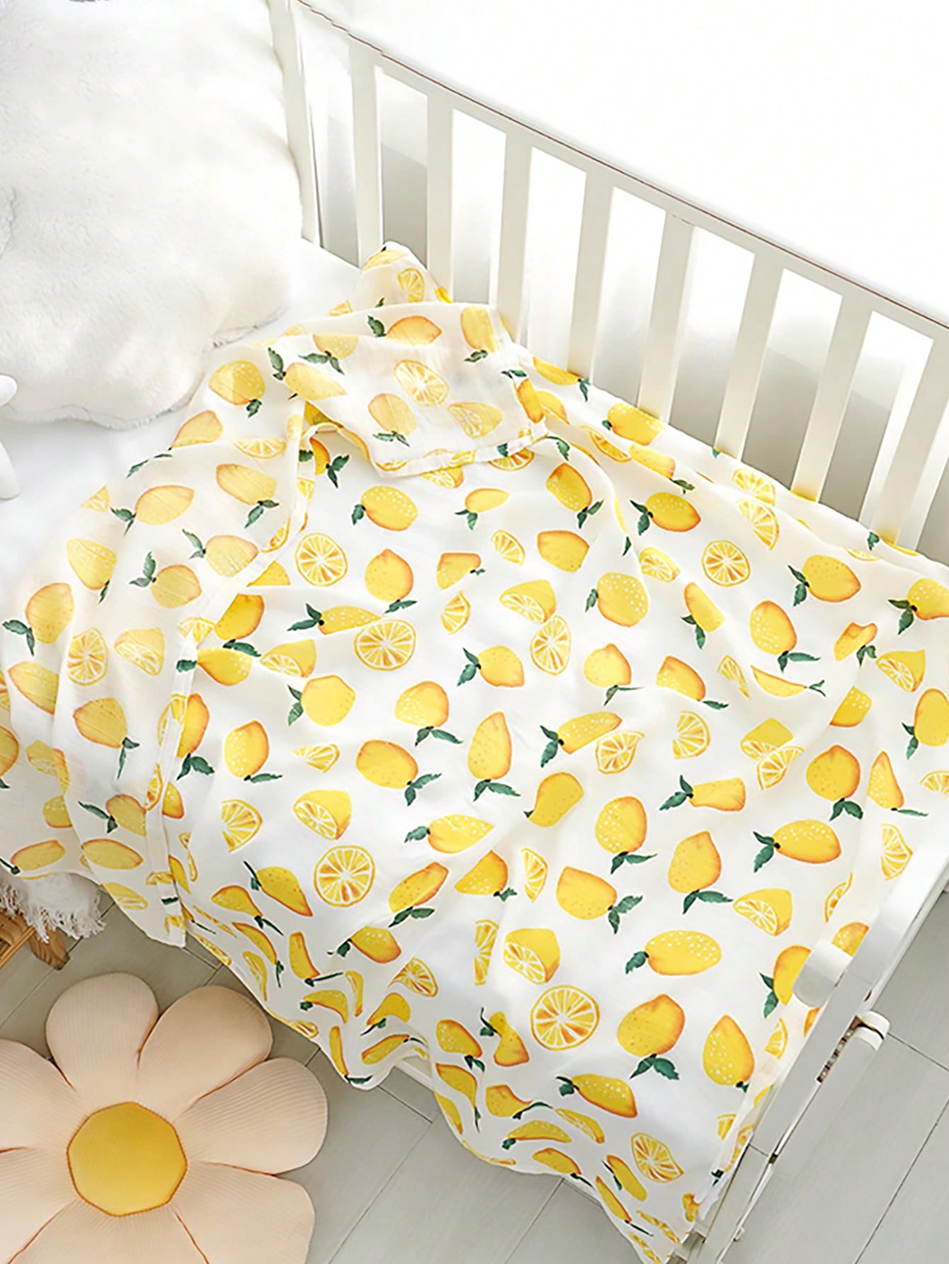 1pc Summer Neutral Baby Pure Cotton Muslin Swaddle Blanket
