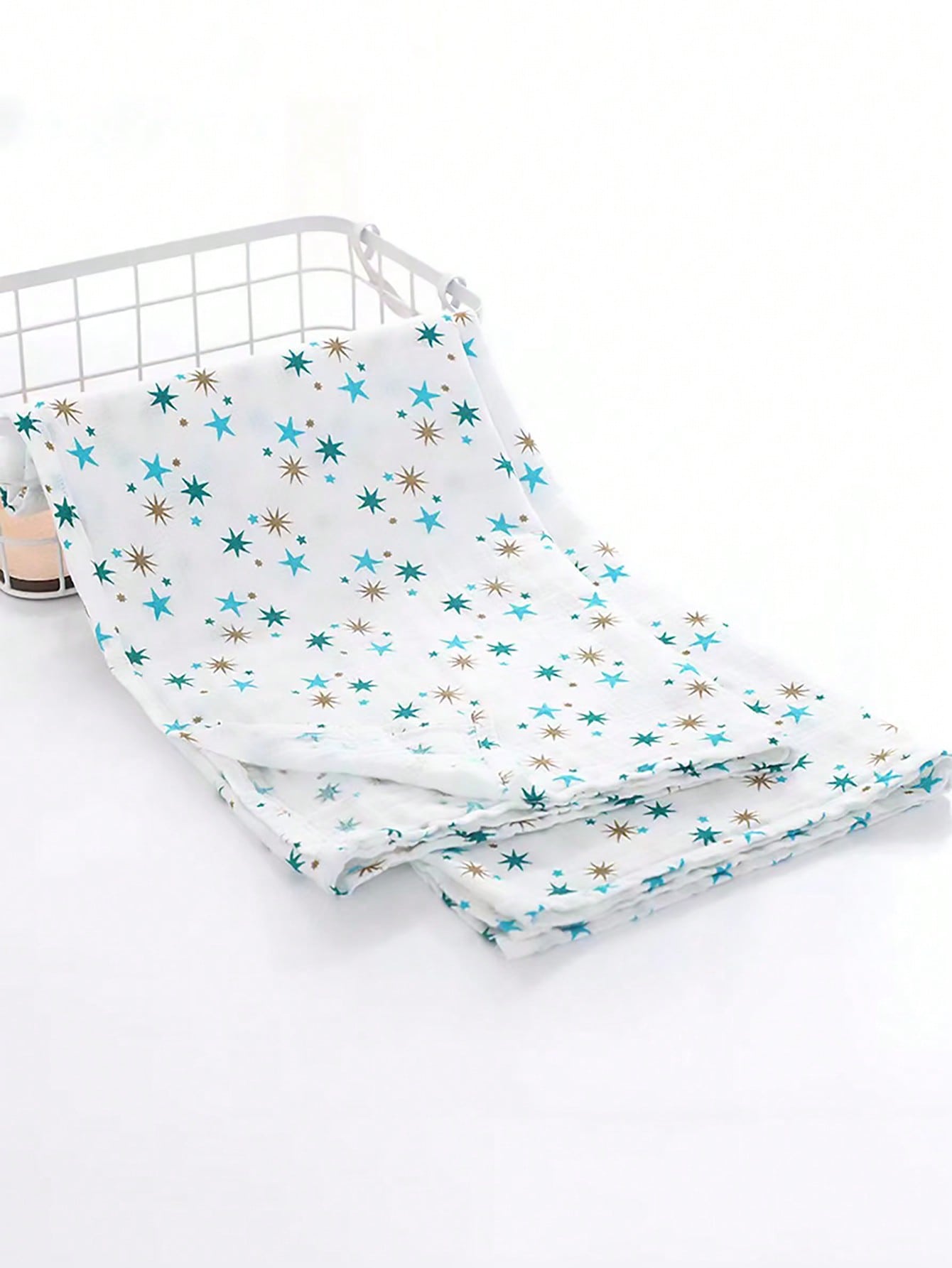 1pc Summer Neutral Baby Pure Cotton Muslin Swaddle Blanket