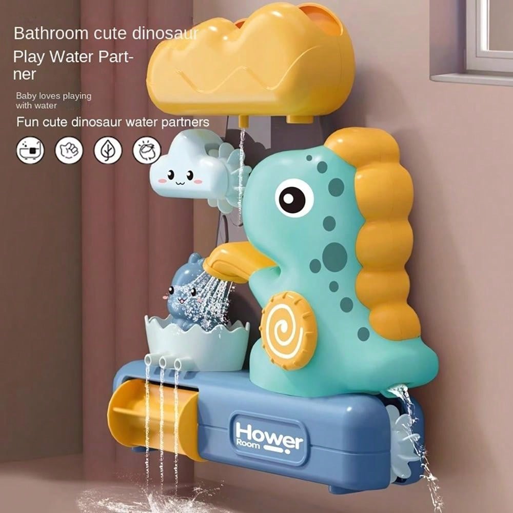 Bathroom Bath Companion Dinosaur Water Play Toy - Rotate & Spray Water Shower Toy