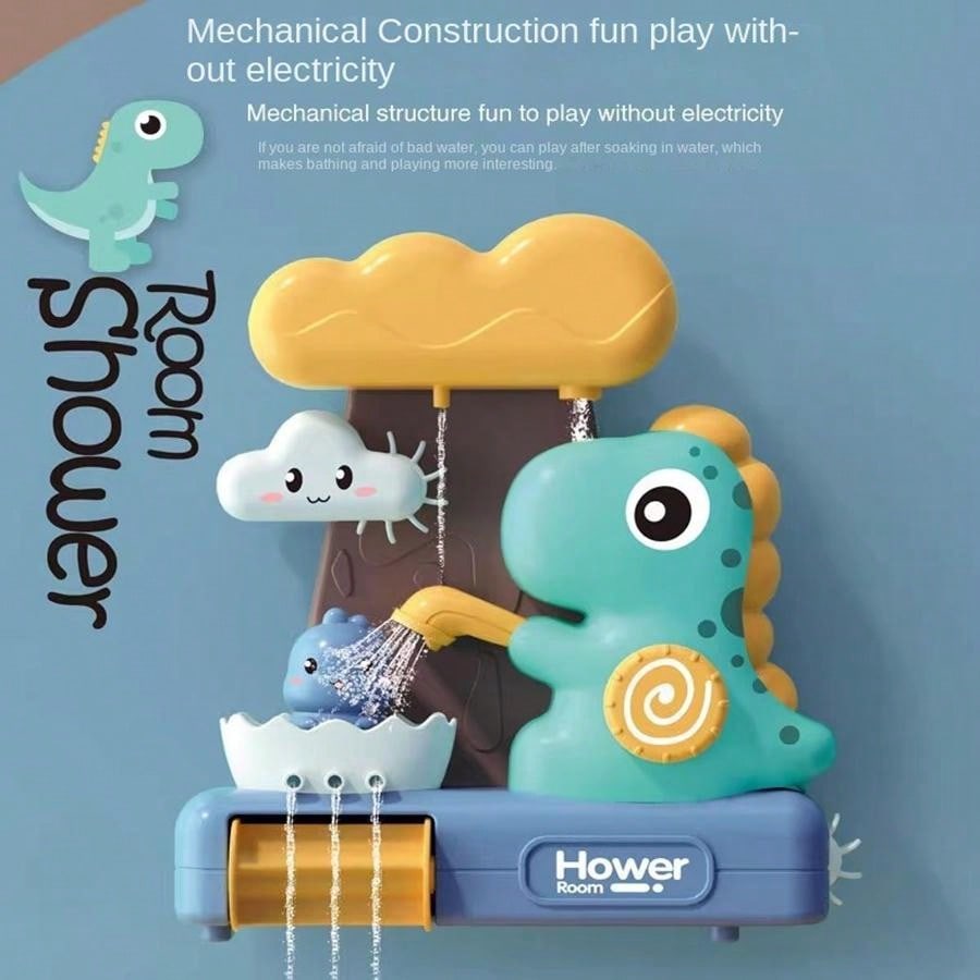 Bathroom Bath Companion Dinosaur Water Play Toy - Rotate & Spray Water Shower Toy
