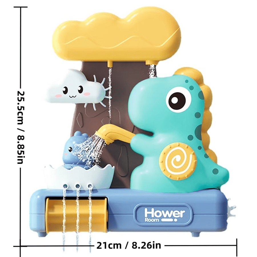 Bathroom Bath Companion Dinosaur Water Play Toy - Rotate & Spray Water Shower Toy