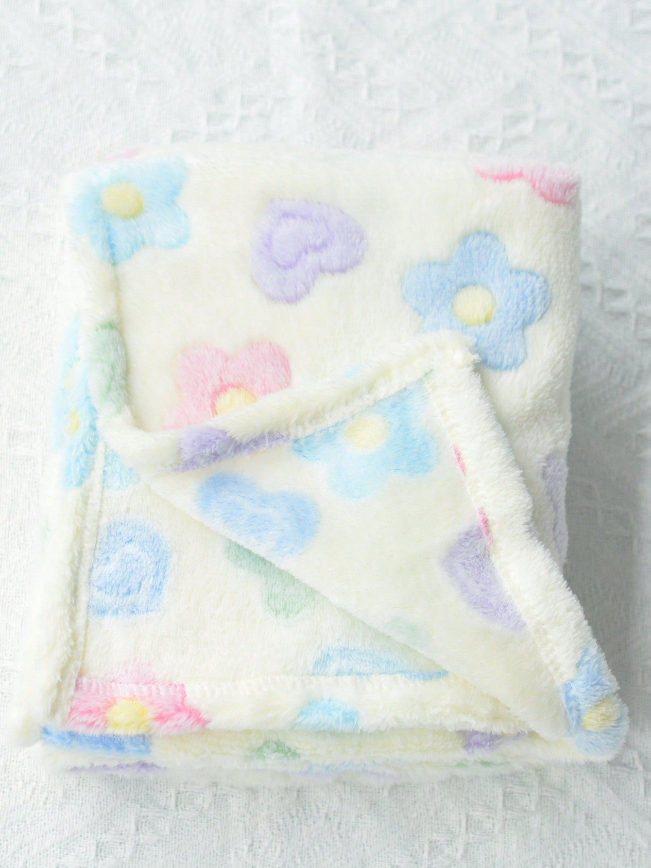 1pc Unisex Newborn Plush Swaddling Blanket, Super Soft, Warm, Breathable, Suitable For Baby Strollers