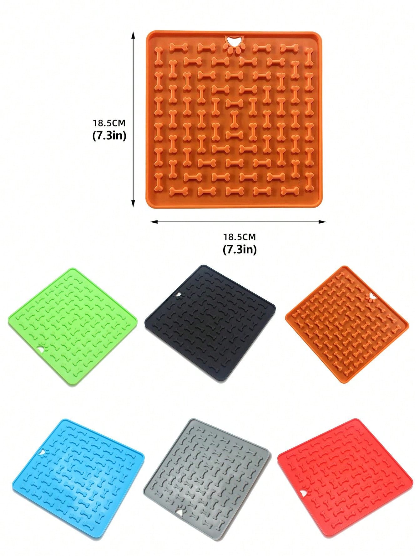 Silicone Pet Lick Mat, Dog/Cat Slow Feeder Bowl Mat