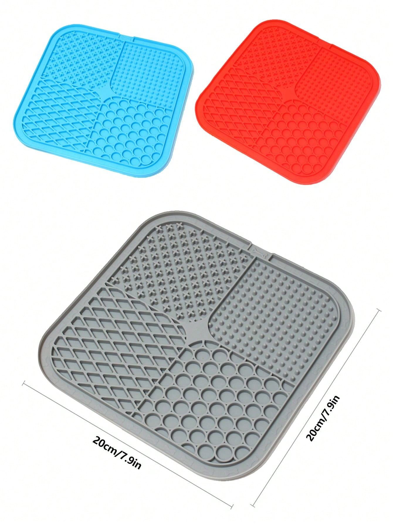 Silicone Pet Lick Mat, Dog/Cat Slow Feeder Bowl Mat