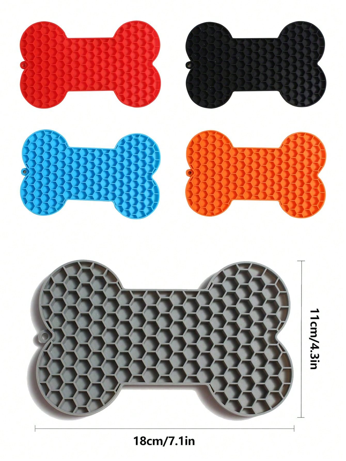 Silicone Pet Lick Mat, Dog/Cat Slow Feeder Bowl Mat
